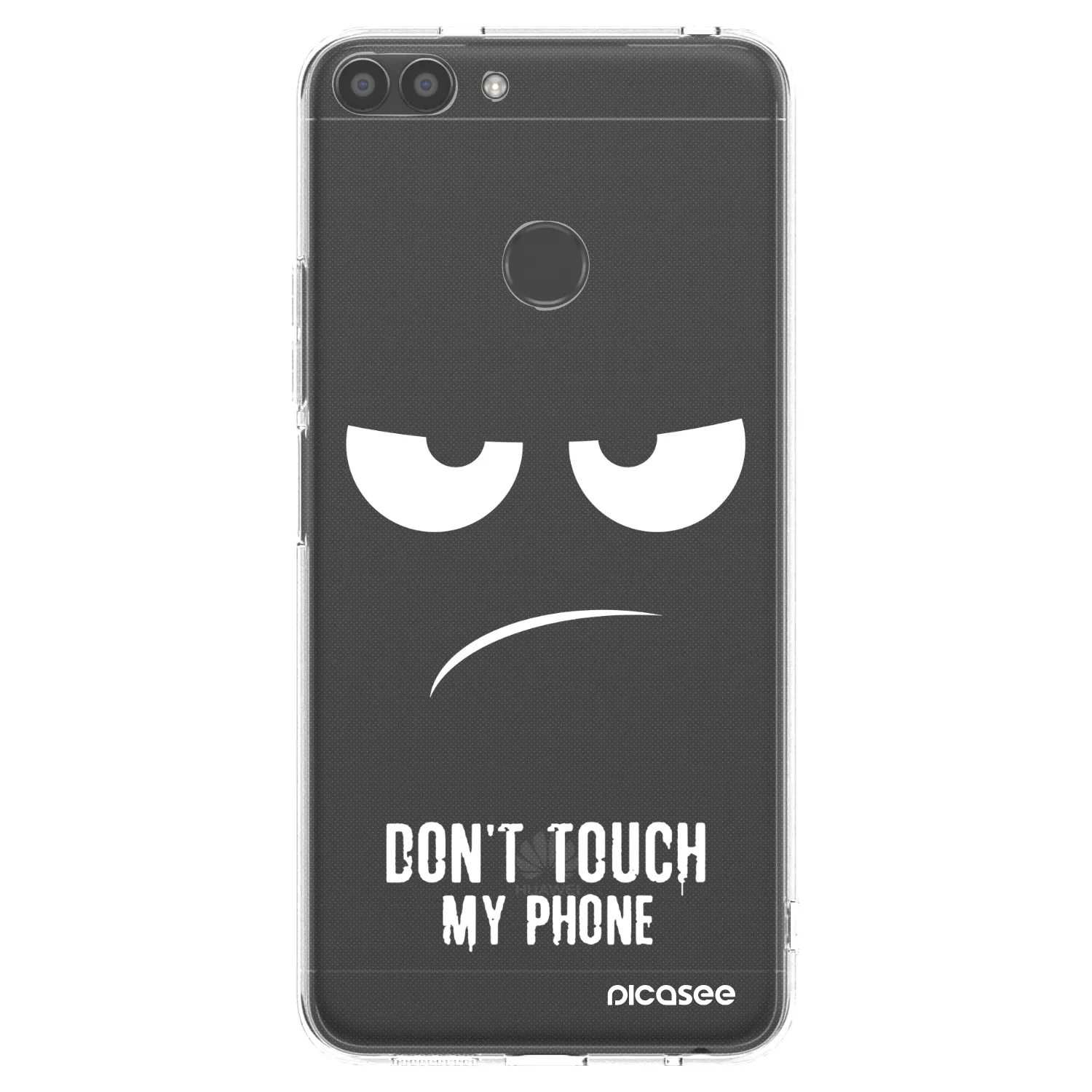 Picasee Huawei P Smart Hülle - Transparentes Silikon - Don't Touch My Phone