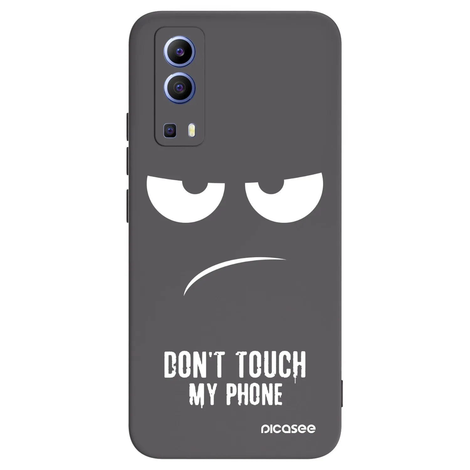 Picasee Vivo Y52 5G Hülle - Schwarzes Silikon - Don't Touch My Phone