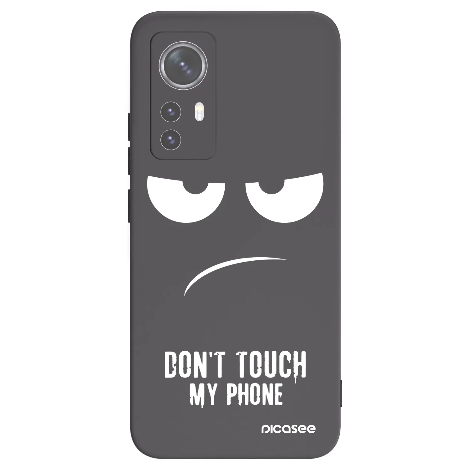 Picasee Xiaomi 12X Hülle - Schwarzes Silikon - Don't Touch My Phone