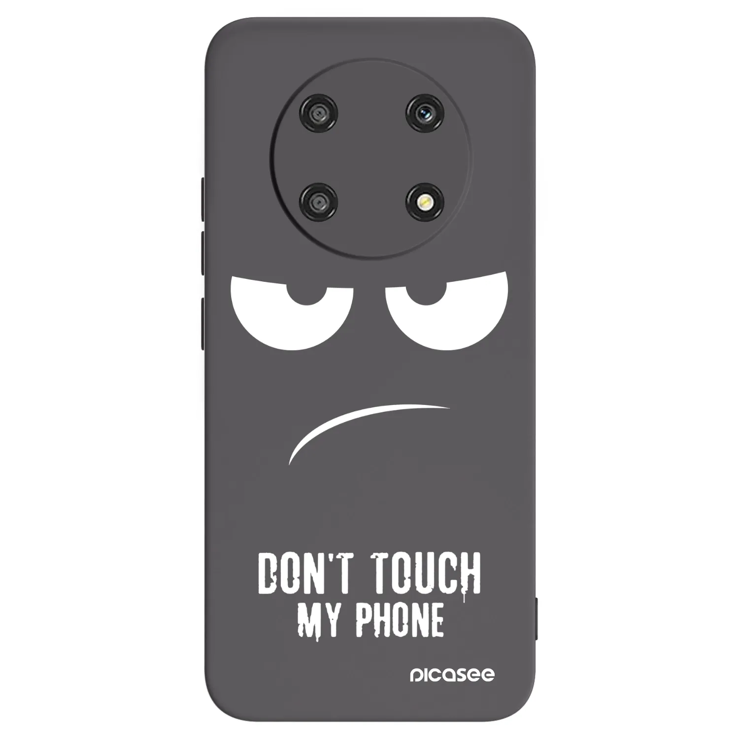 Picasee Honor Magic4 Lite 5G Hülle - Schwarzes Silikon - Don't Touch My Phone