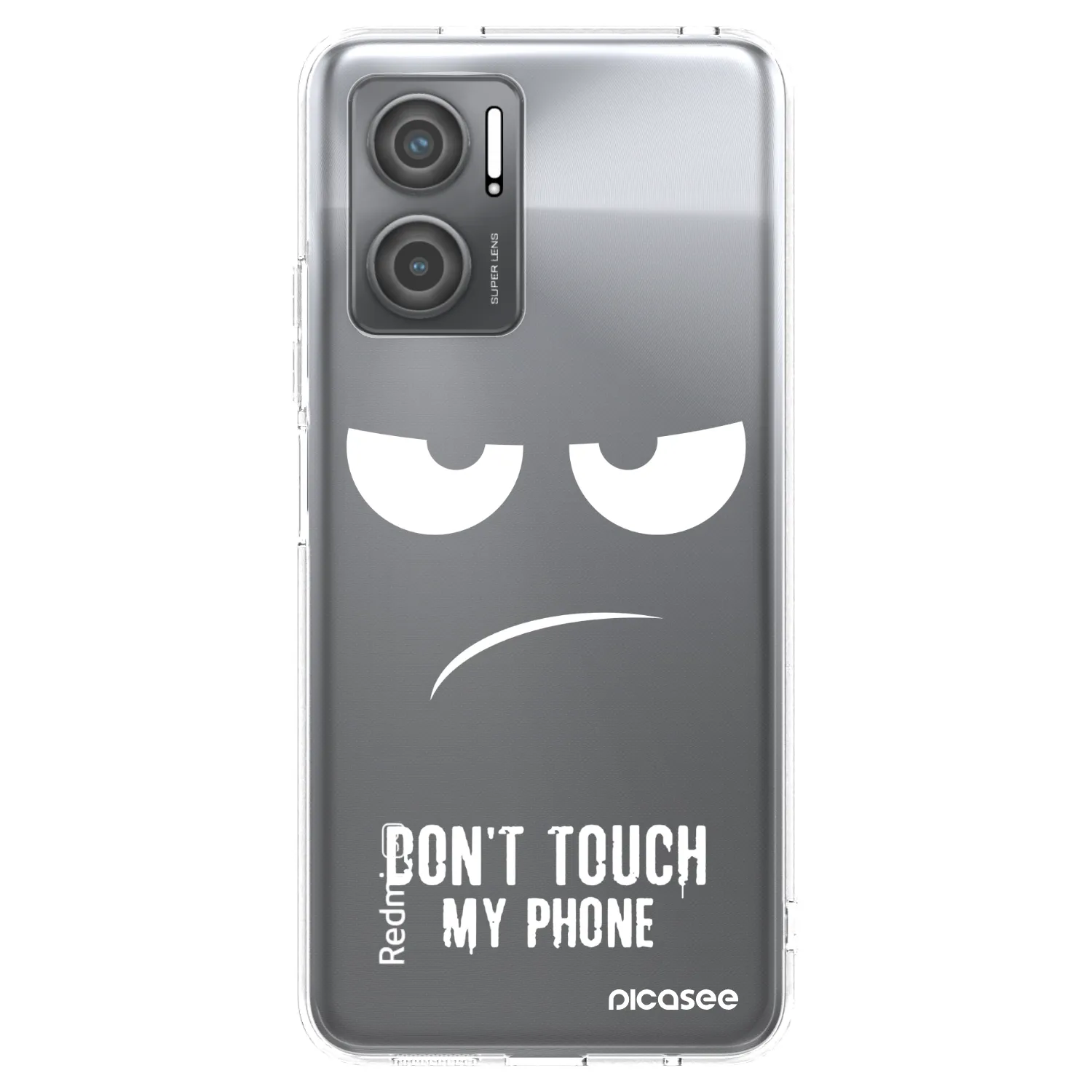 Picasee Xiaomi Redmi 10 5G Hülle - Transparentes Silikon - Don't Touch My Phone