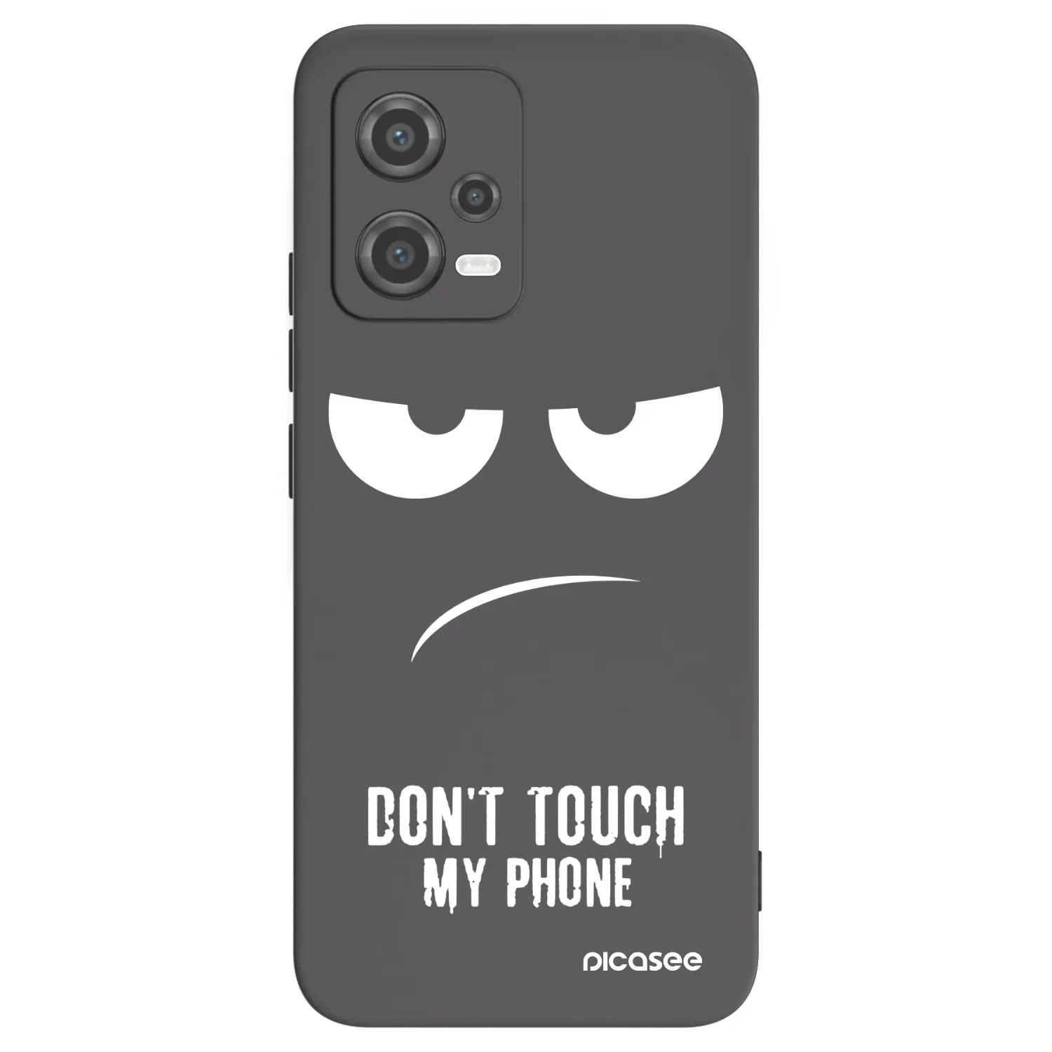 Picasee Xiaomi Poco X5 Hülle - Schwarzes Silikon - Don't Touch My Phone