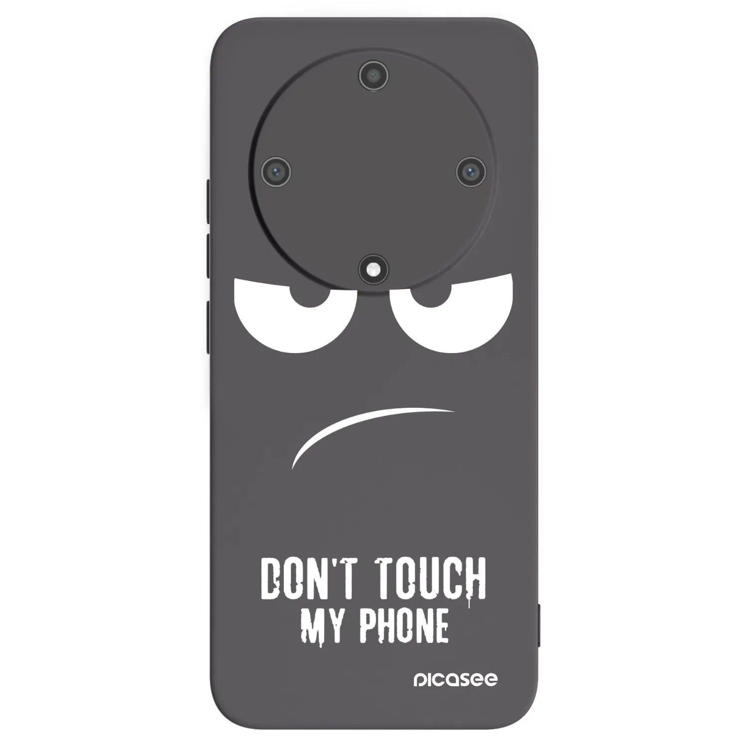 Picasee Honor Magic5 Lite 5G Hülle - Schwarzes Silikon - Don't Touch My Phone