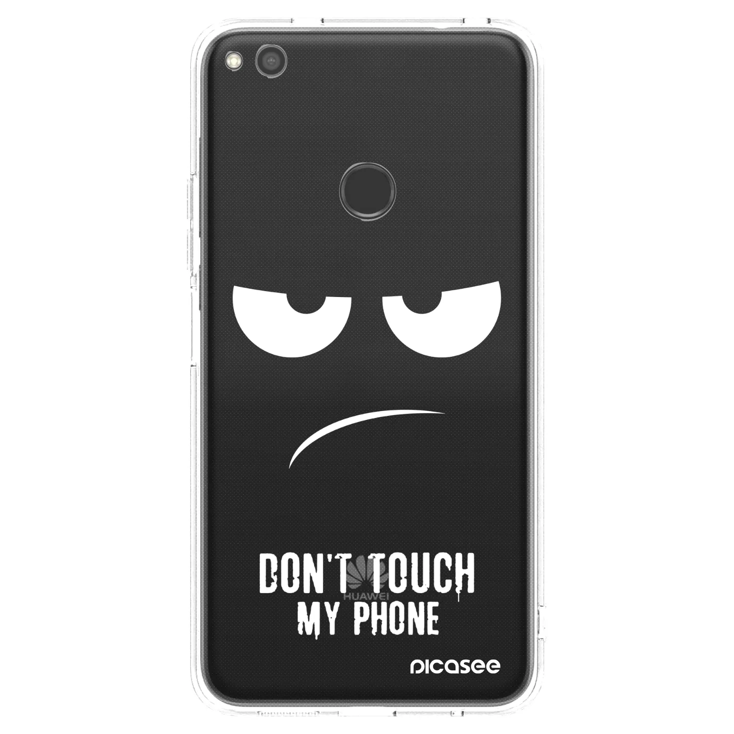Picasee Huawei P9 Lite 2017 Hülle - Transparentes Silikon - Don't Touch My Phone