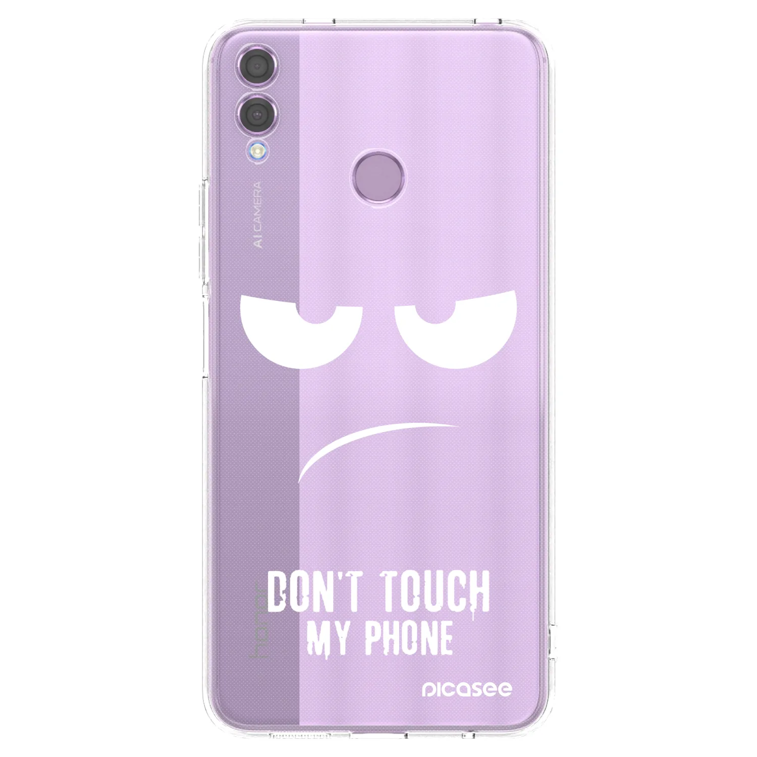 Picasee Honor 8X Hülle - Transparentes Silikon - Don't Touch My Phone