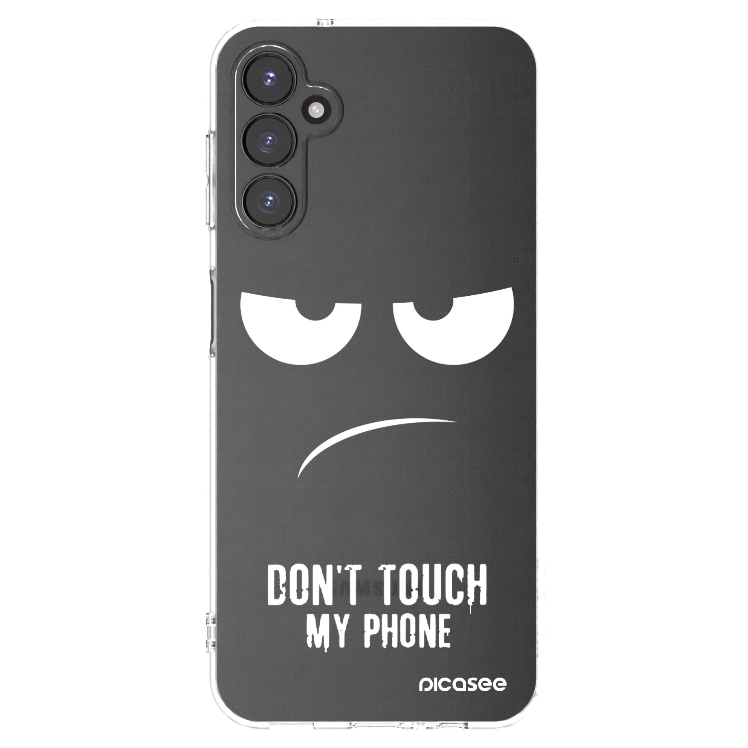 Picasee Samsung Galaxy A14 4G A145R Hülle - Transparentes Silikon - Don't Touch My Phone