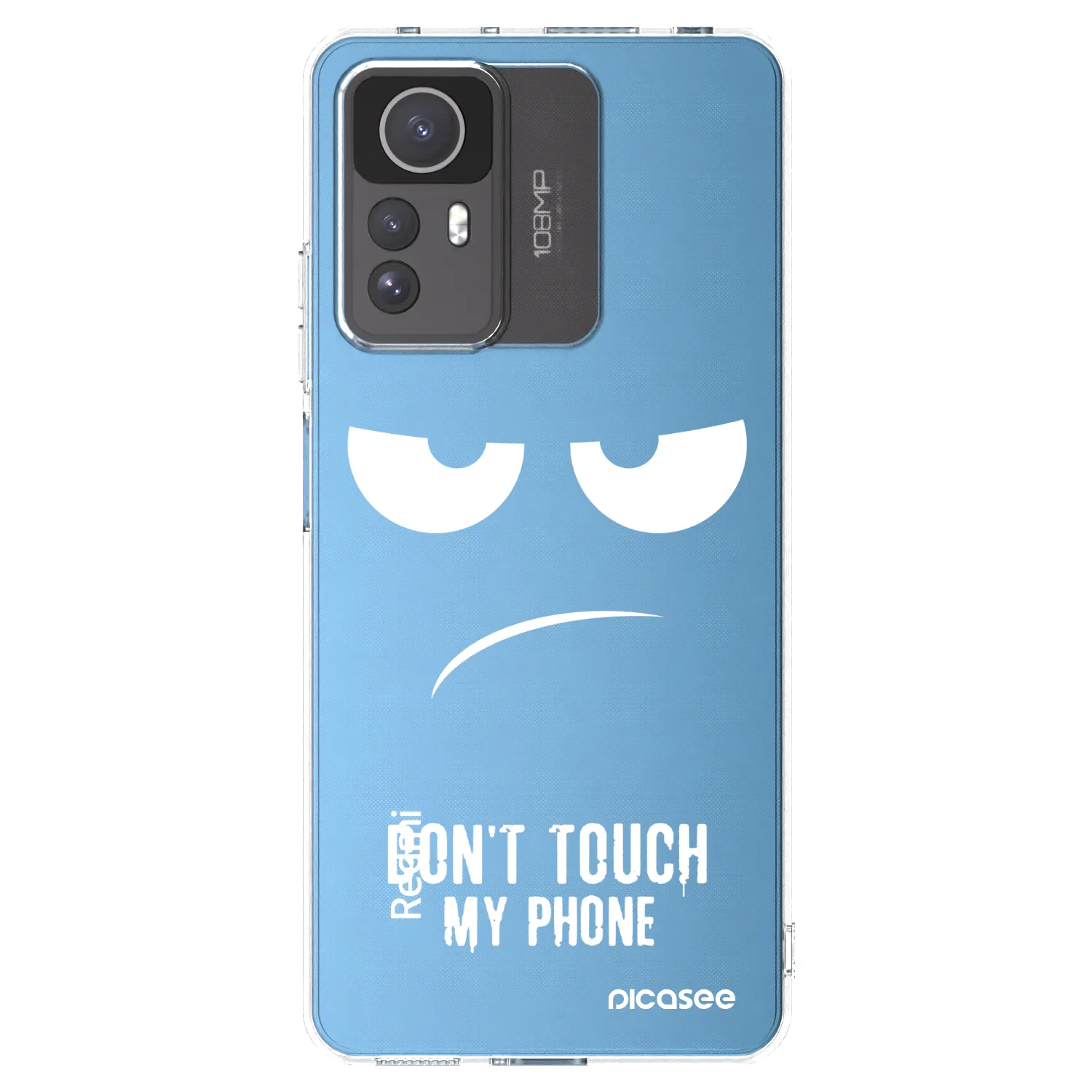 Picasee Xiaomi Redmi Note 12S Hülle - Transparentes Silikon - Don't Touch My Phone