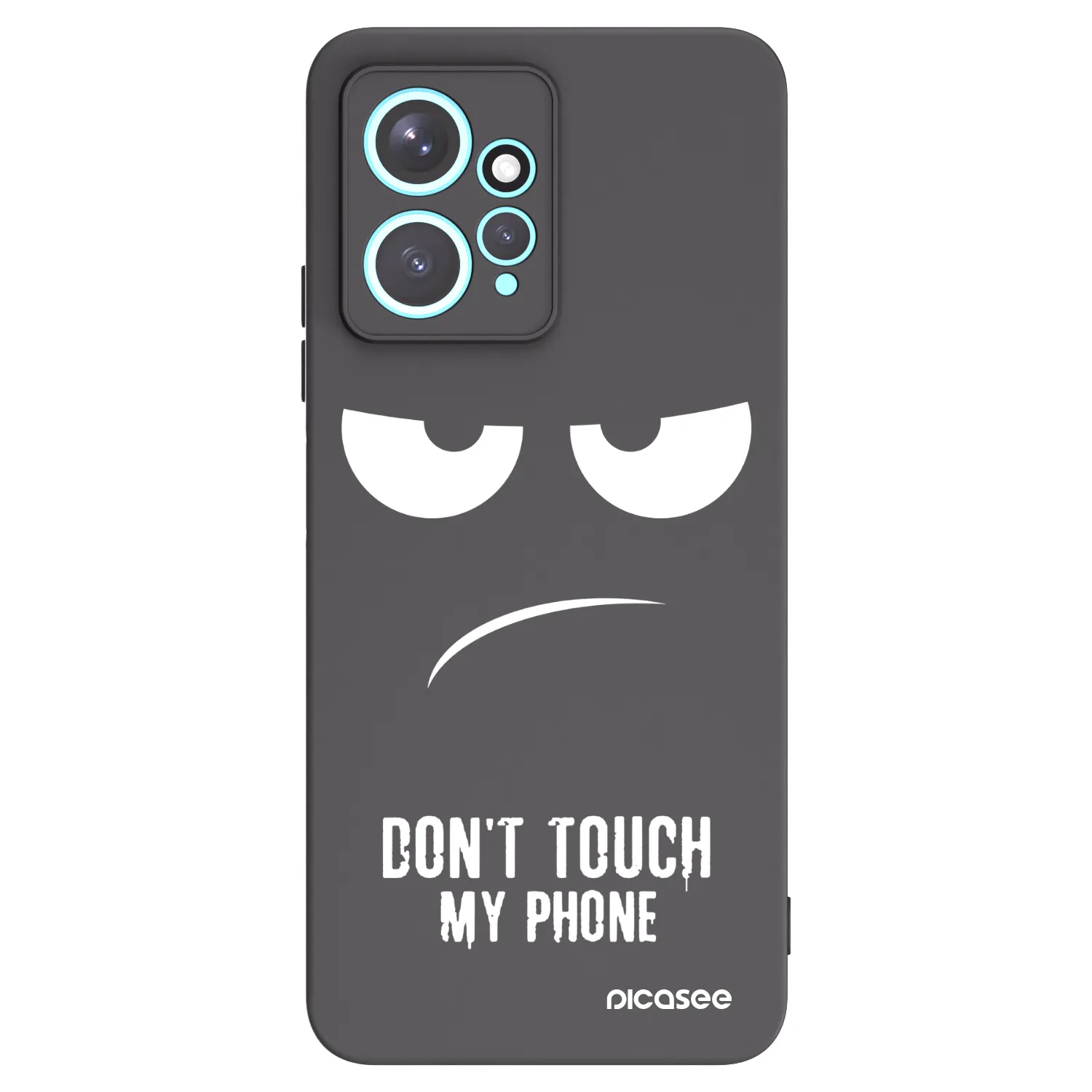 Picasee Xiaomi Redmi Note 12 4G Hülle - Schwarzes Silikon - Don't Touch My Phone