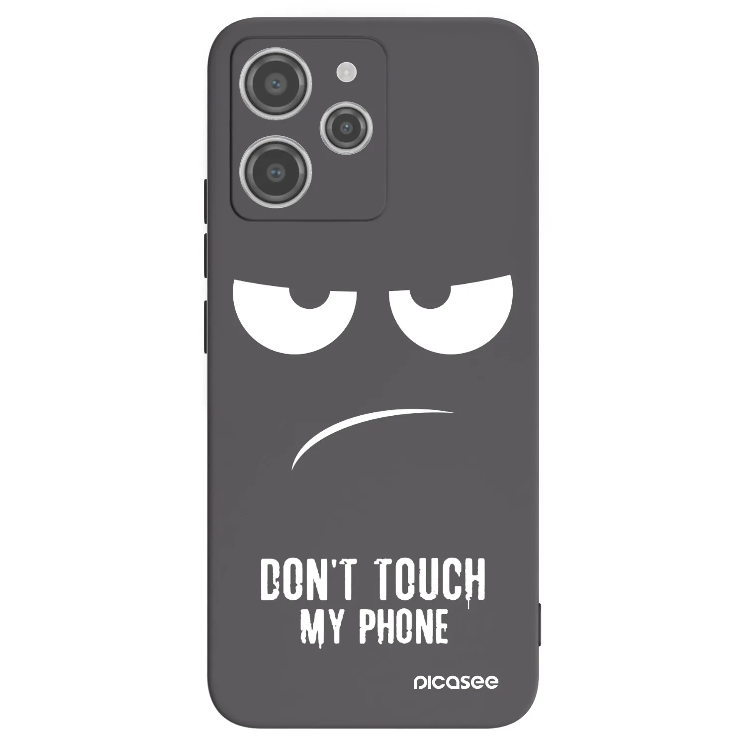 Picasee Xiaomi Redmi 12 4G Hülle - Schwarzes Silikon - Don't Touch My Phone