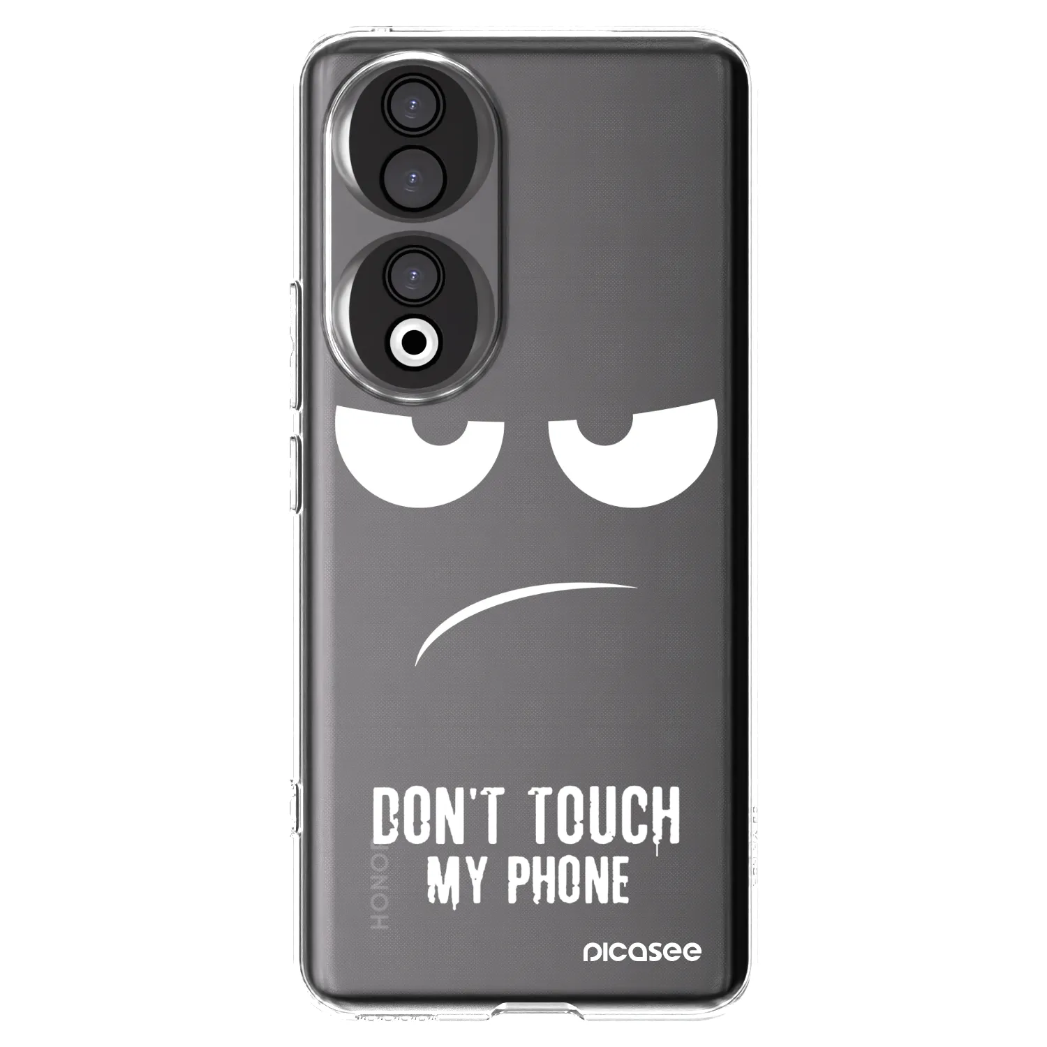 Picasee Honor 90 5G Hülle - Transparentes Silikon - Don't Touch My Phone