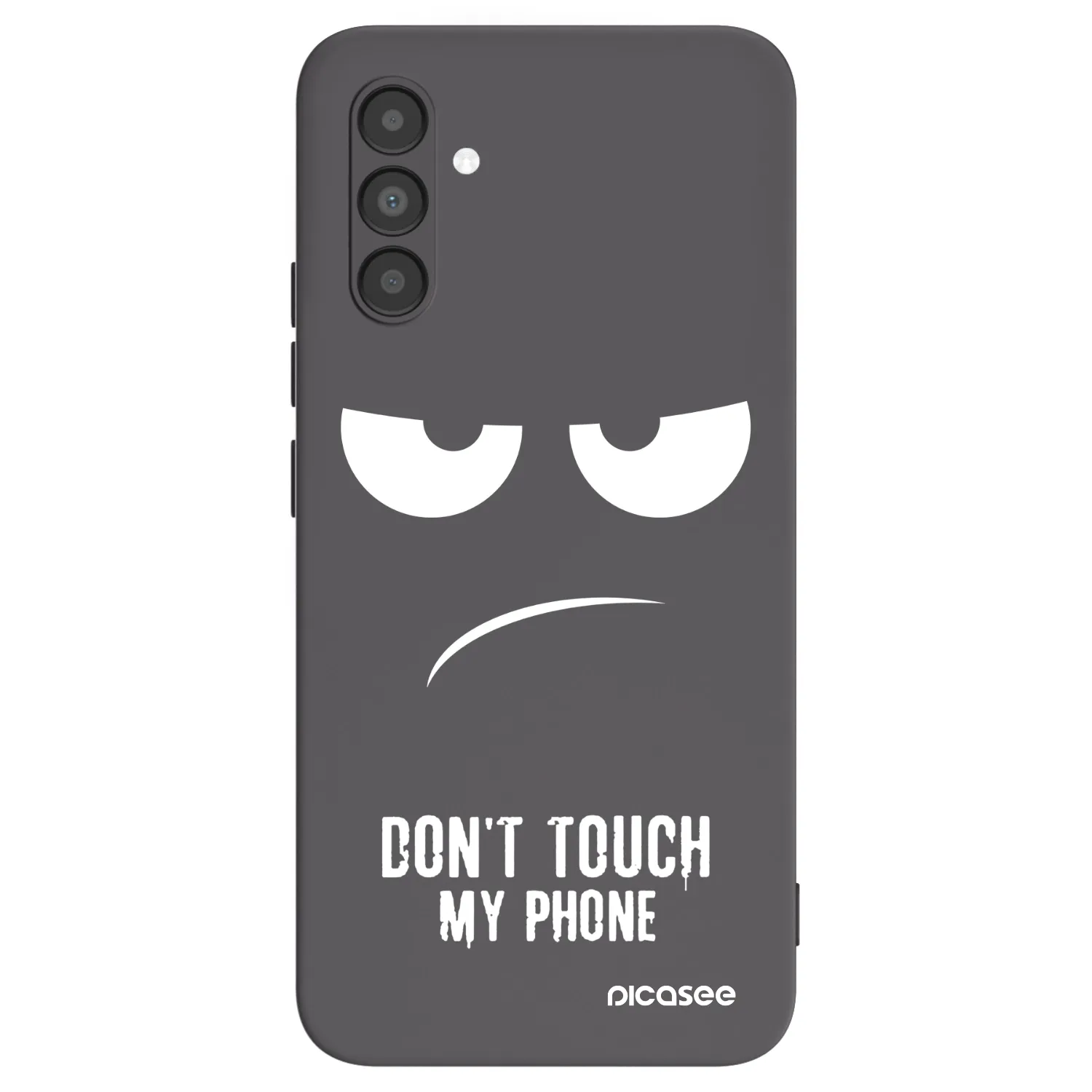 Picasee Samsung Galaxy A04s A047F Hülle - Schwarzes Silikon - Don't Touch My Phone