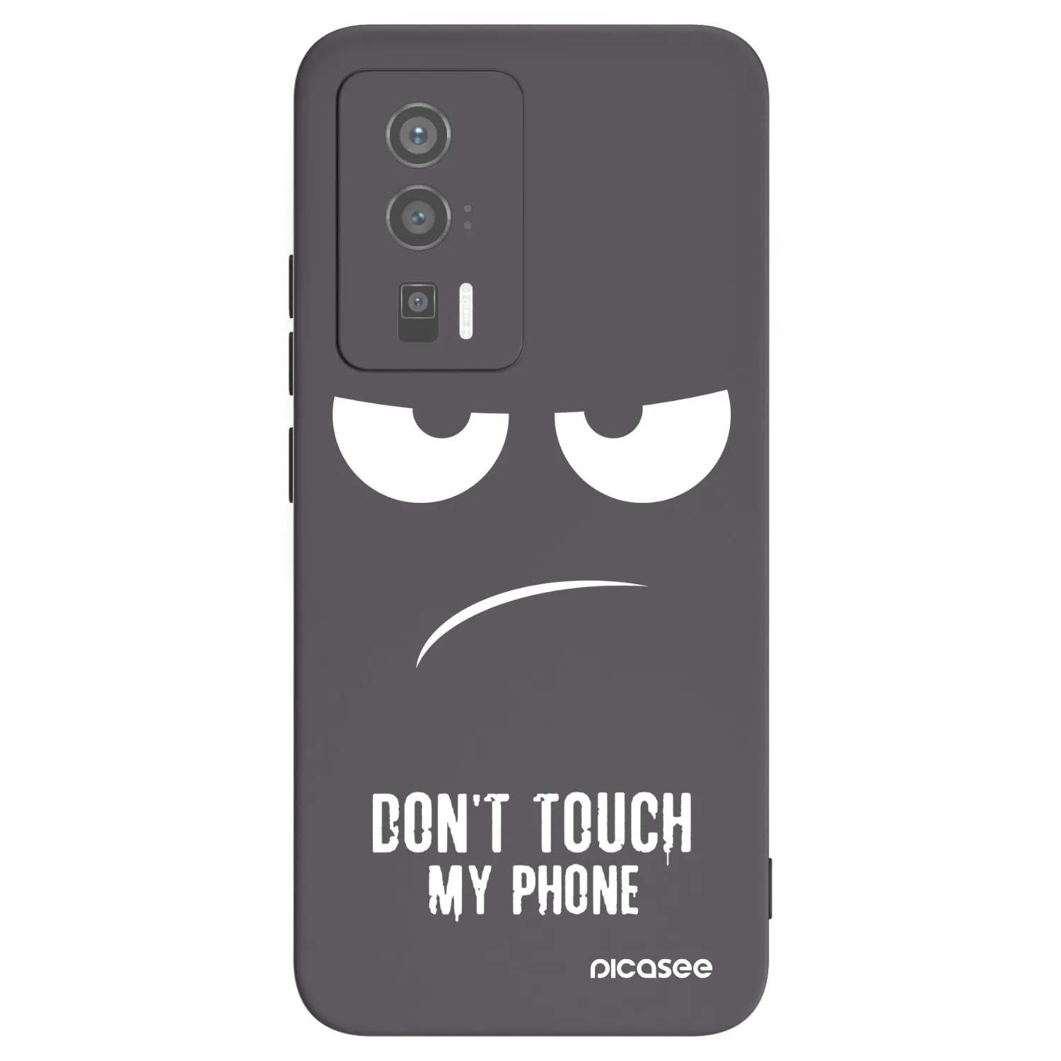 Picasee Xiaomi Poco F5 Pro 5G Hülle - Schwarzes Silikon - Don't Touch My Phone