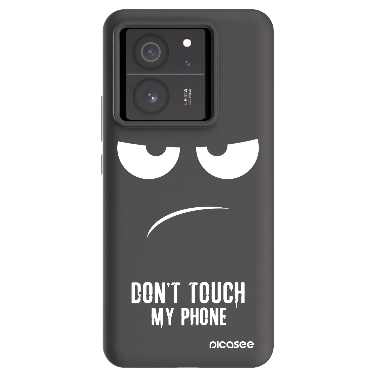 Picasee Xiaomi 13T Hülle - Schwarzes Silikon - Don't Touch My Phone