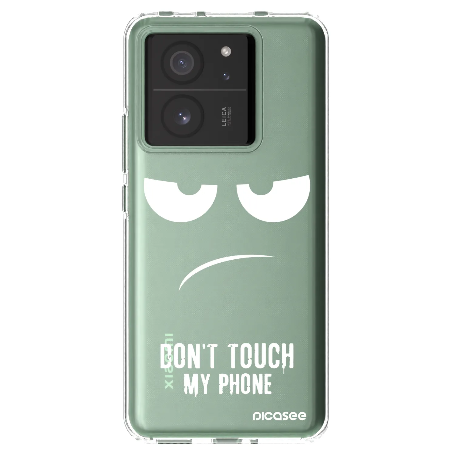 Picasee Xiaomi 13T Hülle - Transparentes Silikon - Don't Touch My Phone