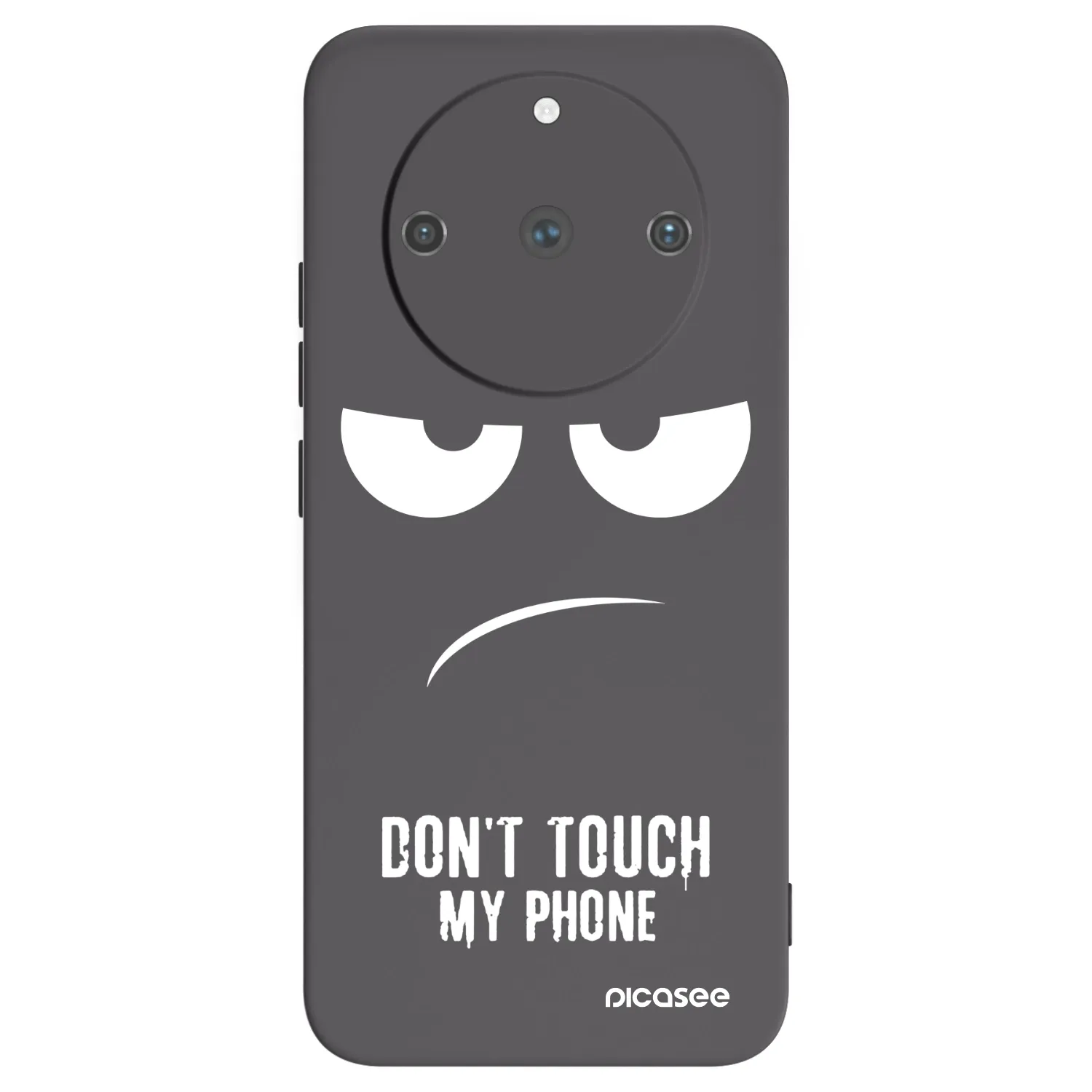 Picasee Realme 11 Pro+ Hülle - Schwarzes Silikon - Don't Touch My Phone
