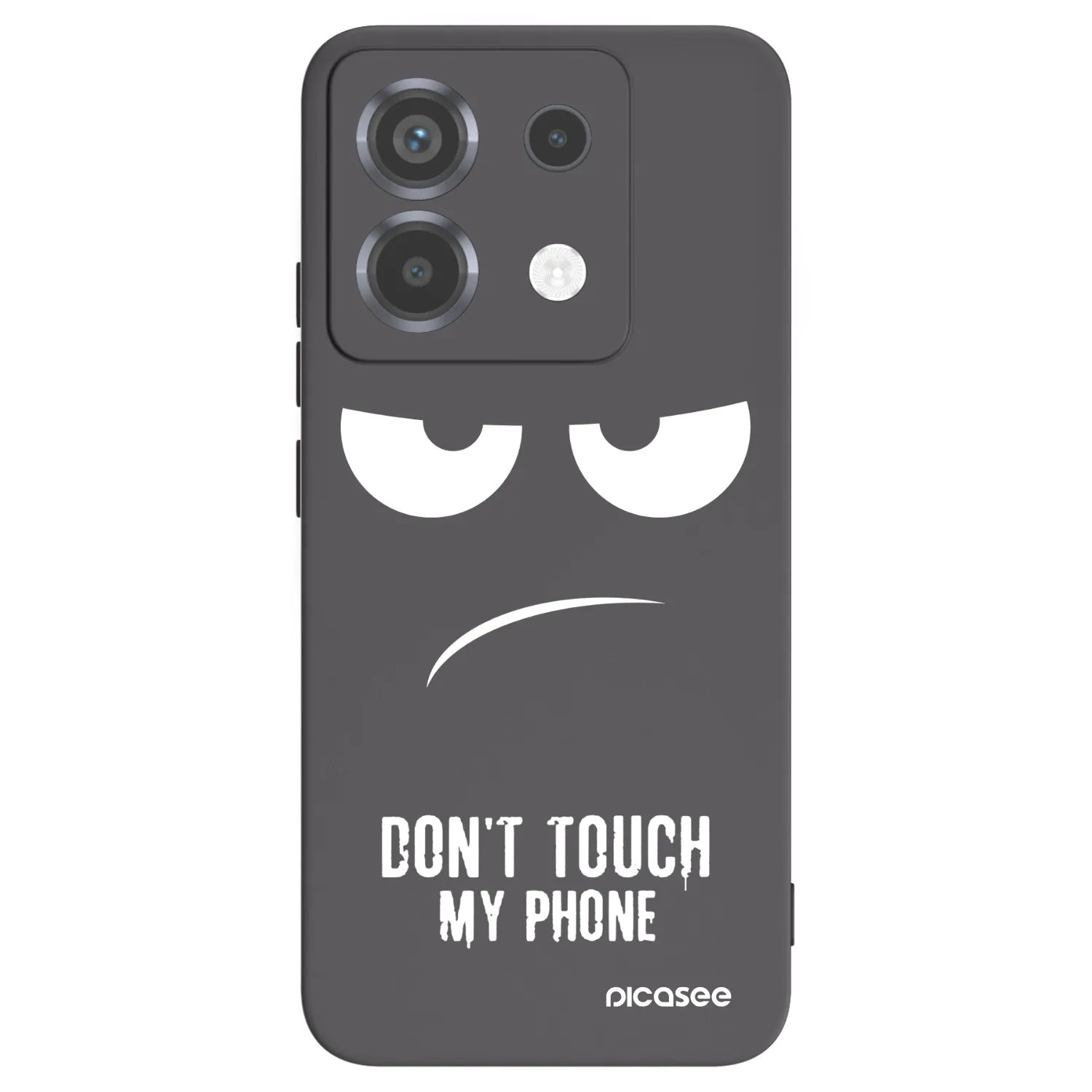 Picasee Xiaomi Poco X6 Hülle - Schwarzes Silikon - Don't Touch My Phone