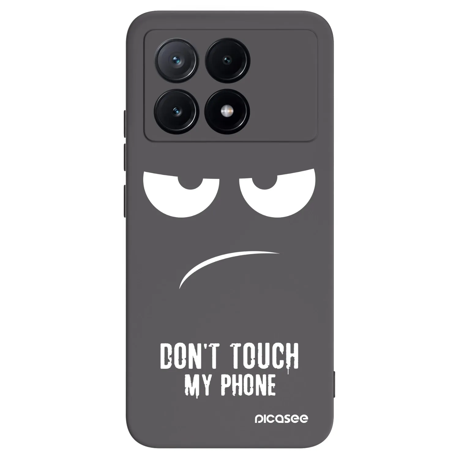 Picasee Xiaomi Poco X6 Pro Hülle - Schwarzes Silikon - Don't Touch My Phone