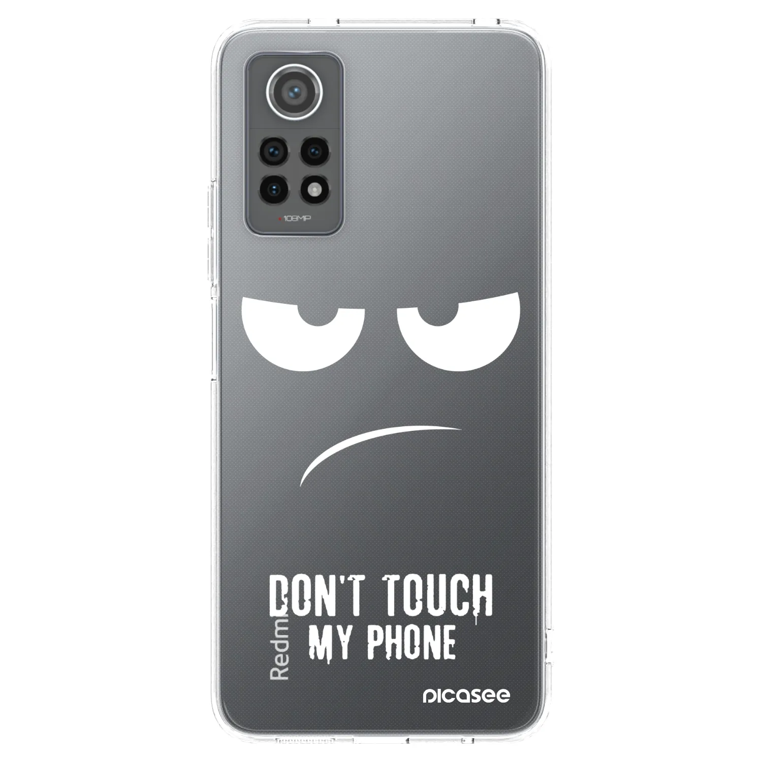 Picasee Xiaomi Redmi Note 12 Pro 4G Hülle - Transparentes Silikon - Don't Touch My Phone