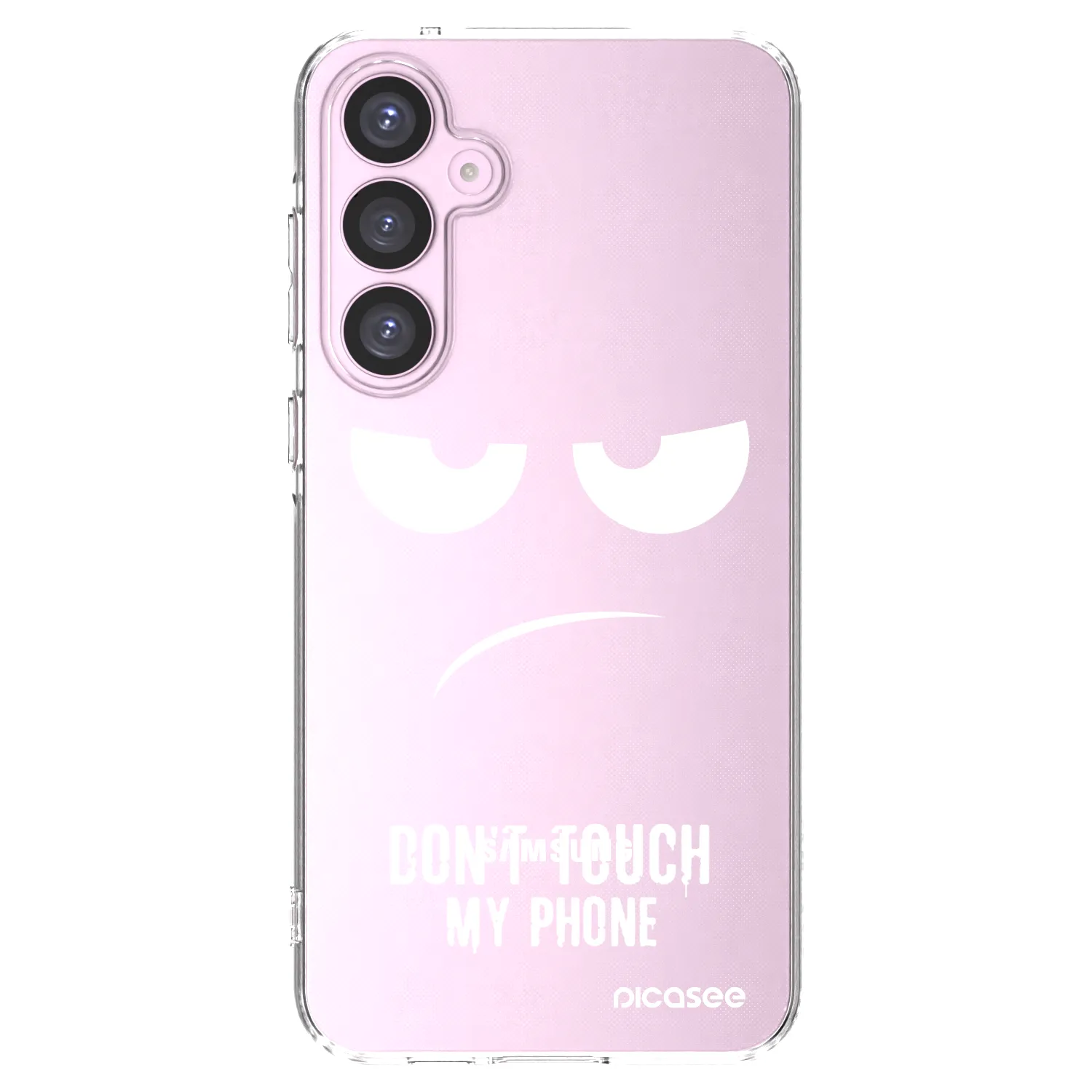 Picasee Samsung Galaxy A55 5G A556B Hülle - Transparentes Silikon - Don't Touch My Phone