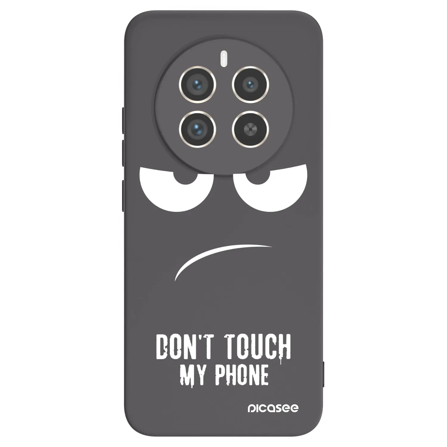 Picasee Realme 12 Pro 5G Hülle - Schwarzes Silikon - Don't Touch My Phone