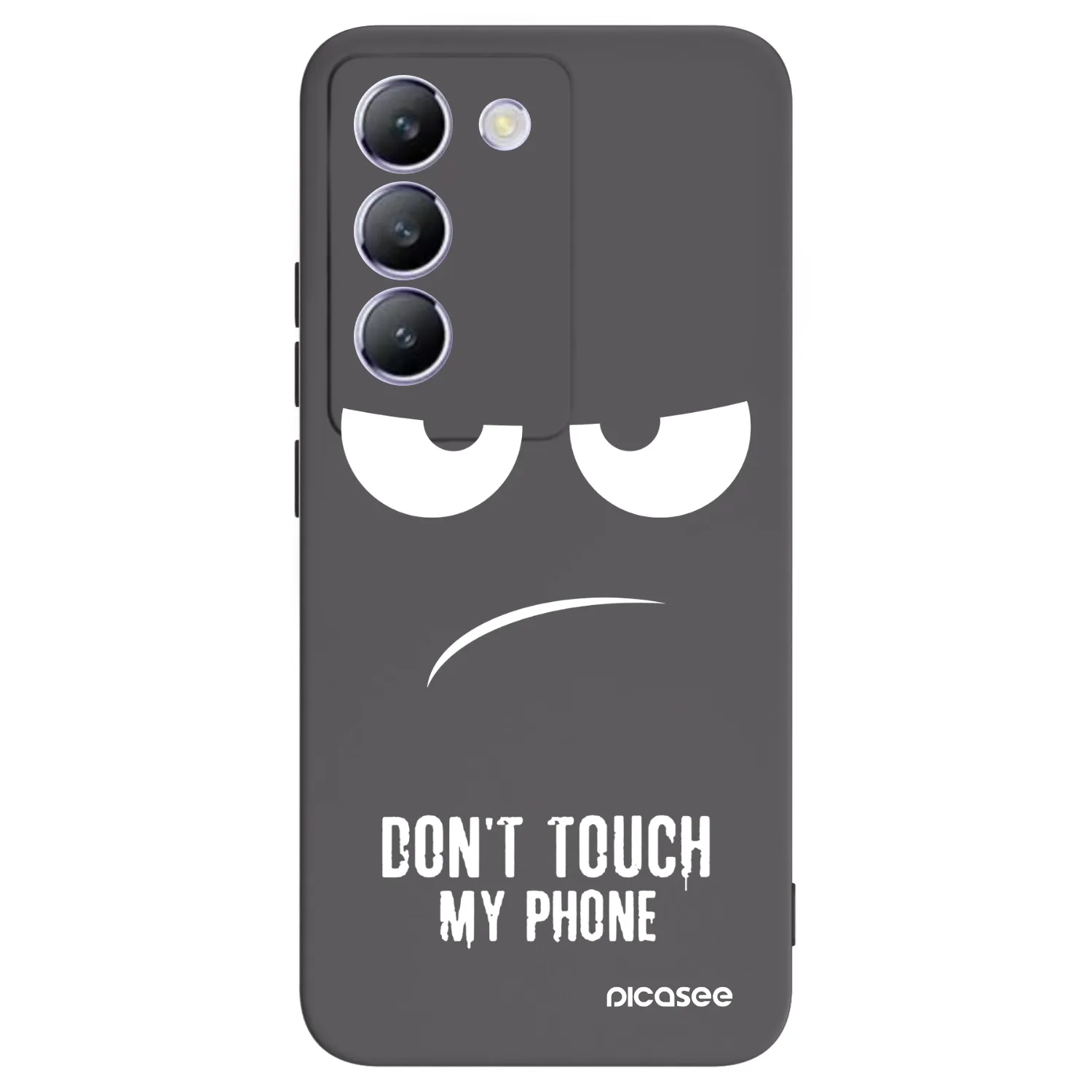 Picasee Vivo V40 SE 5G Hülle - Schwarzes Silikon - Don't Touch My Phone