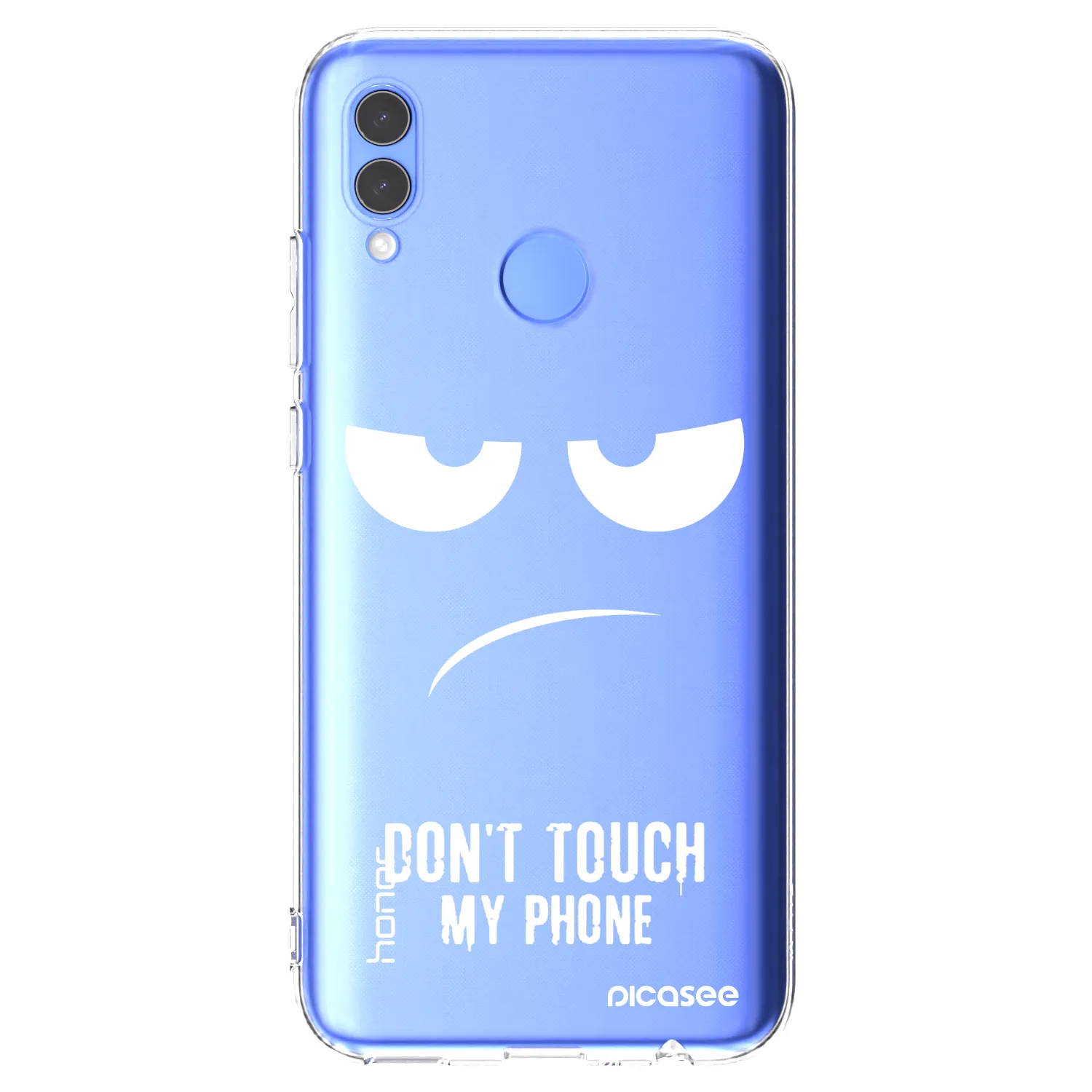 Picasee Honor 10 Lite Hülle - Transparentes Silikon - Don't Touch My Phone