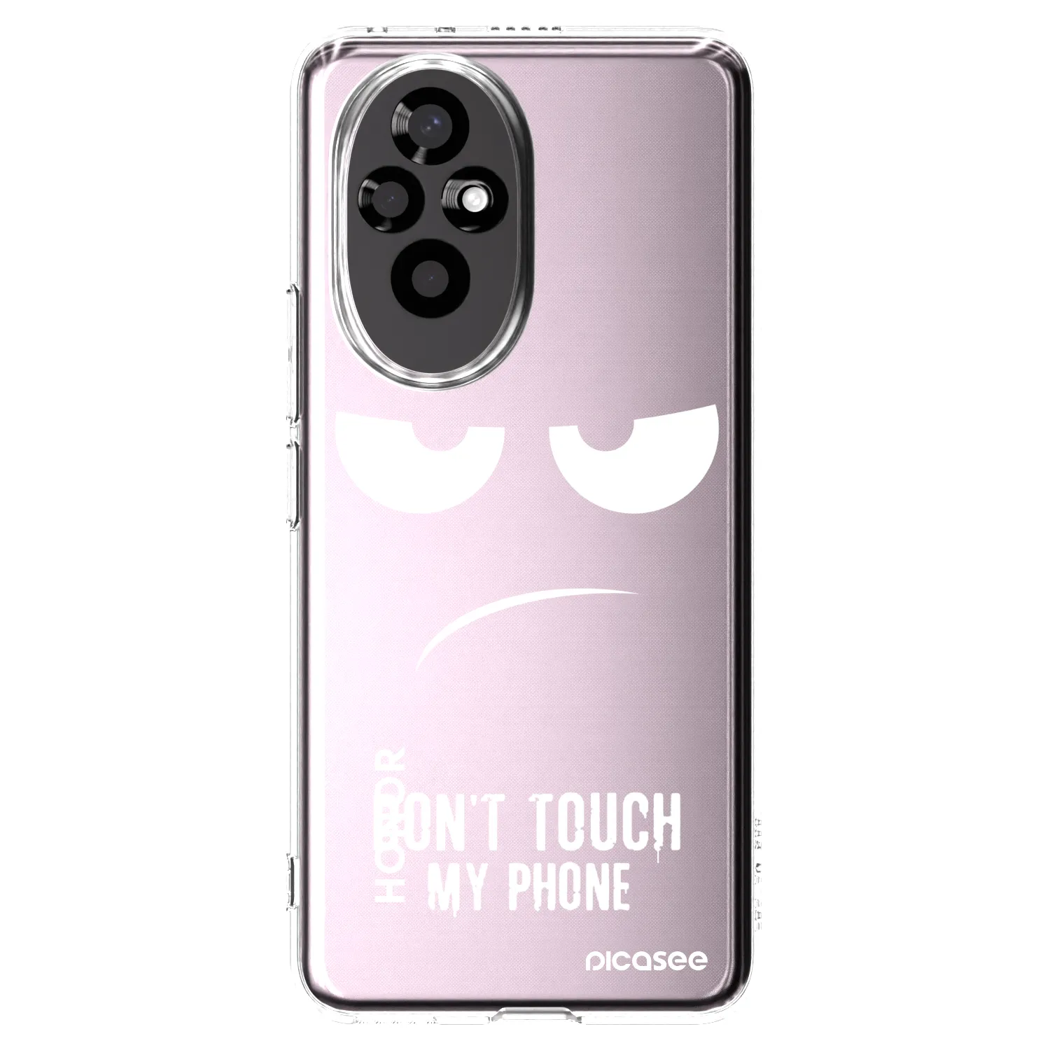 Picasee Honor 200 5G Hülle - Transparentes Silikon - Don't Touch My Phone