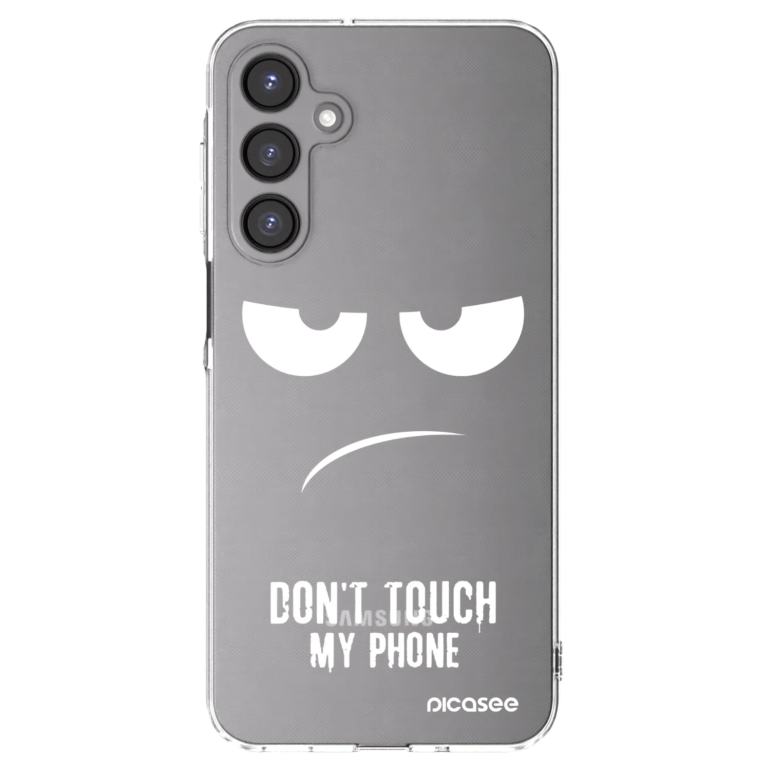 Picasee Samsung Galaxy A16 5G Hülle - Transparentes Silikon - Don't Touch My Phone
