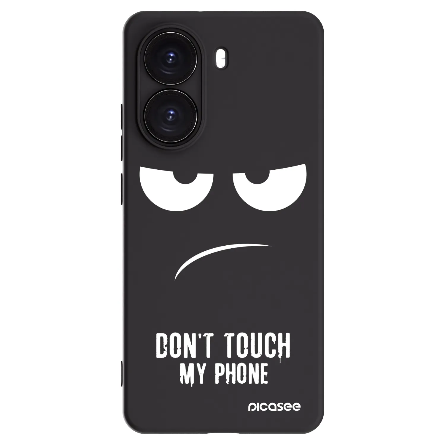 Picasee Xiaomi Poco X7 Pro 5G Hülle - Schwarzes Silikon - Don't Touch My Phone
