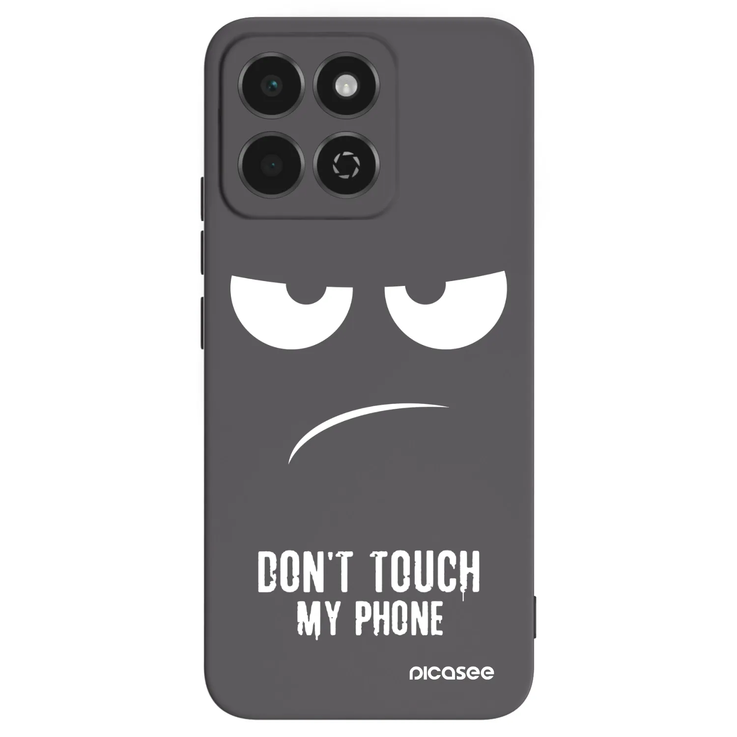 Picasee Honor 200 Smart 5G Hülle - Schwarzes Silikon - Don't Touch My Phone