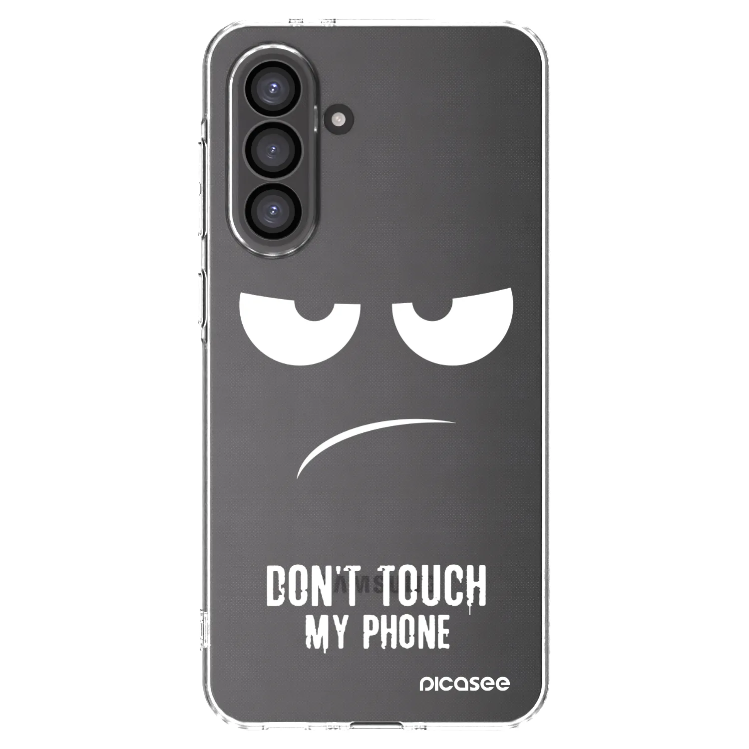 Picasee Samsung Galaxy A56 5G A566B Hülle - Transparentes Silikon - Don't Touch My Phone