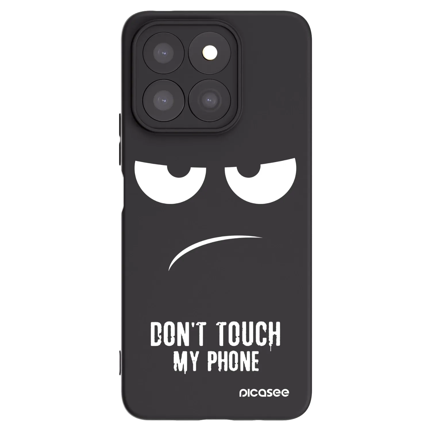 Picasee Honor X8c Hülle - Schwarzes Silikon - Don't Touch My Phone