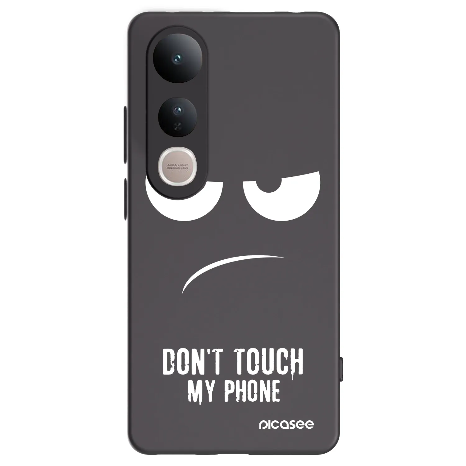 Picasee Vivo V50 Lite 5G Hülle - Schwarzes Silikon - Don't Touch My Phone