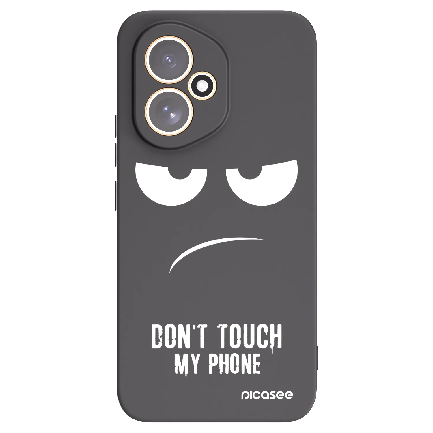 Picasee Honor 400 5G Hülle - Schwarzes Silikon - Don't Touch My Phone