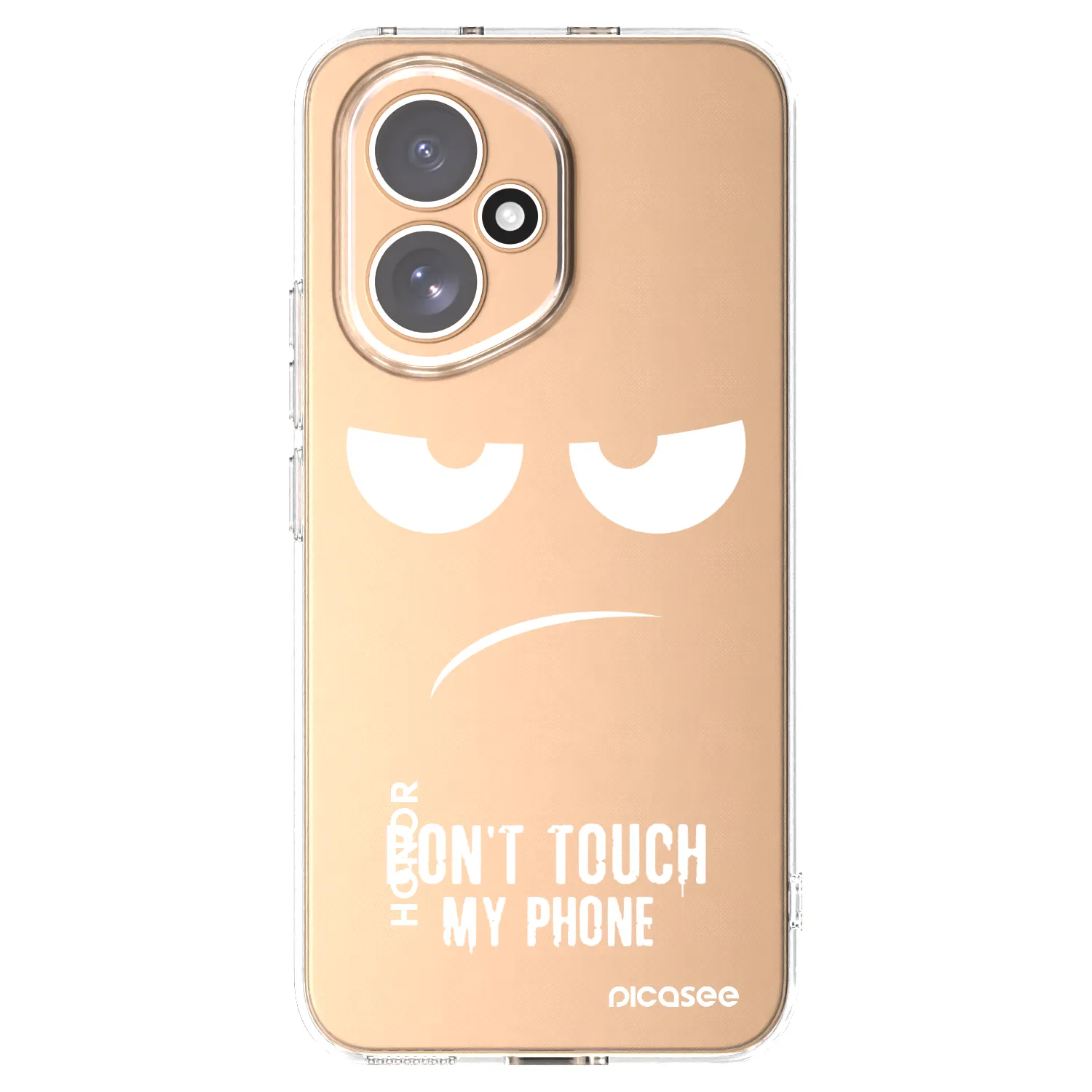 Picasee Honor 400 5G Hülle - Transparentes Silikon - Don't Touch My Phone