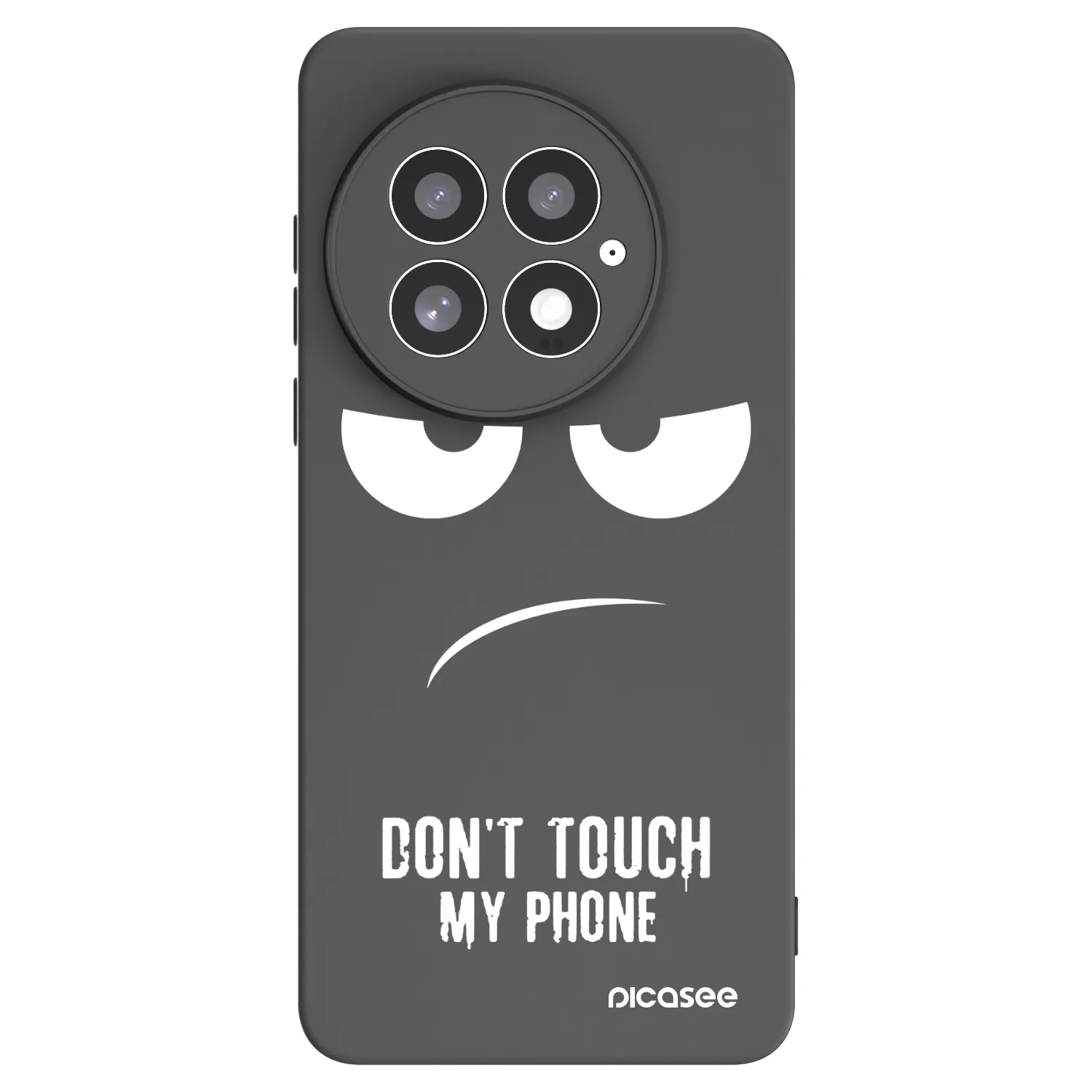 Picasee OnePlus 13 5G Hülle - Schwarzes Silikon - Don't Touch My Phone