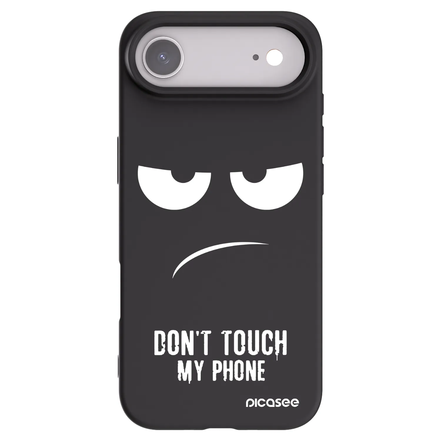 Picasee Apple iPhone Air Hülle - Schwarzes Silikon - Don't Touch My Phone