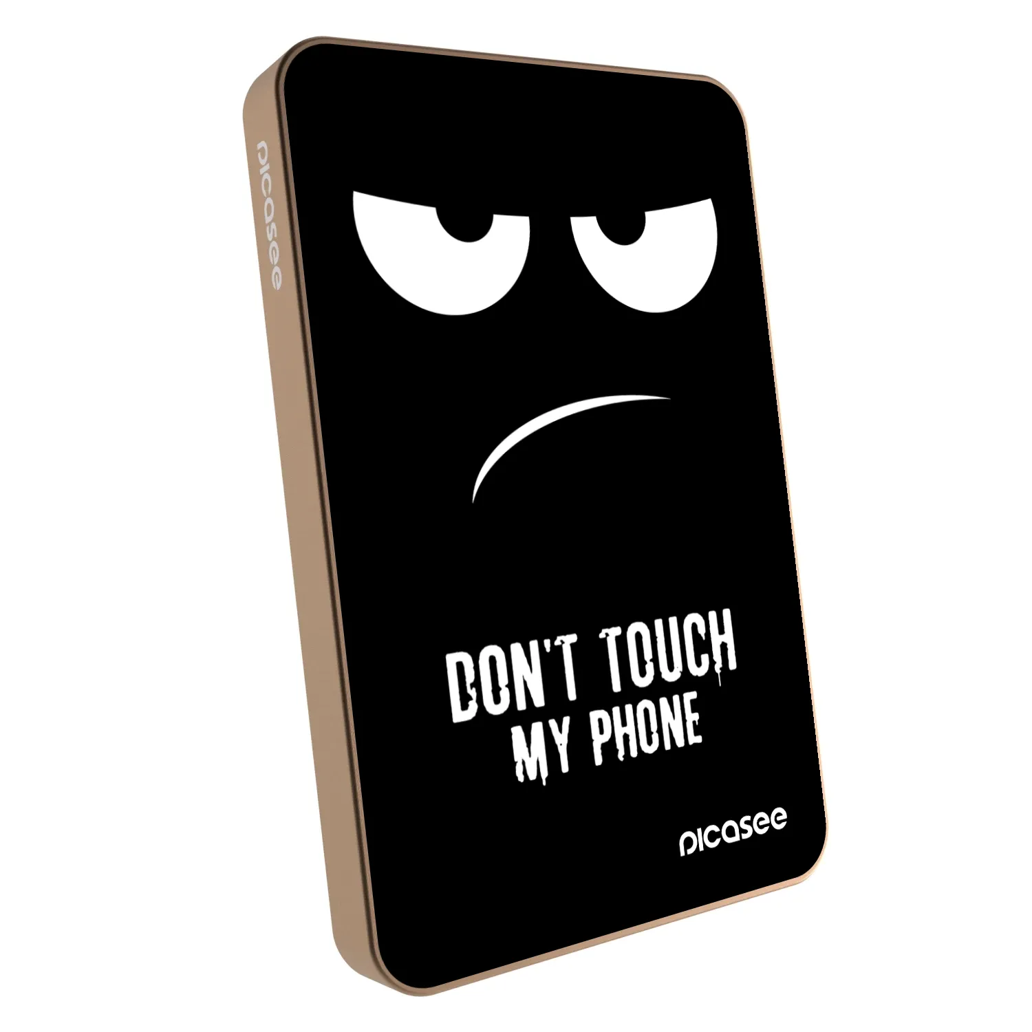 Picasee Powerbank mit MagSafe 5 000 mAh Golden - Don't Touch My Phone
