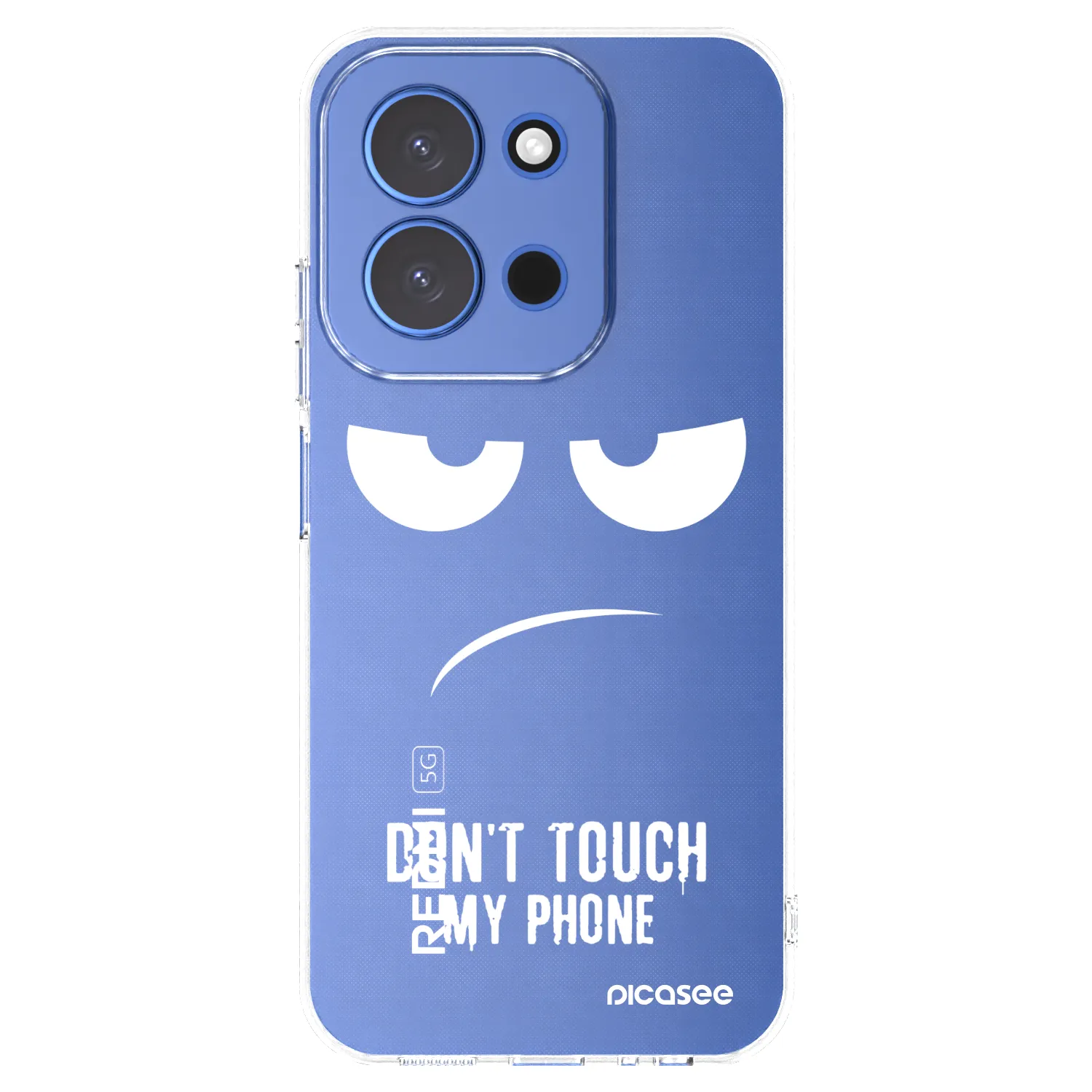 Picasee Xiaomi Redmi 15C 4G Hülle - Transparentes Silikon - Don't Touch My Phone