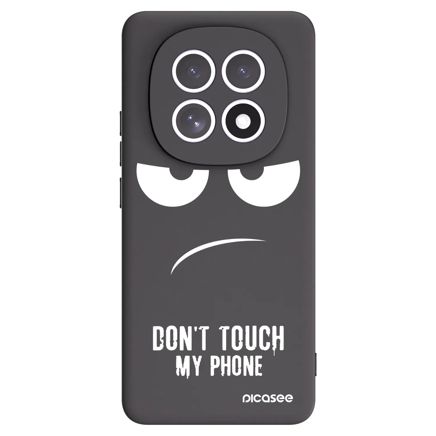 Picasee Xiaomi Redmi Note 15 Hülle - Schwarzes Silikon - Don't Touch My Phone