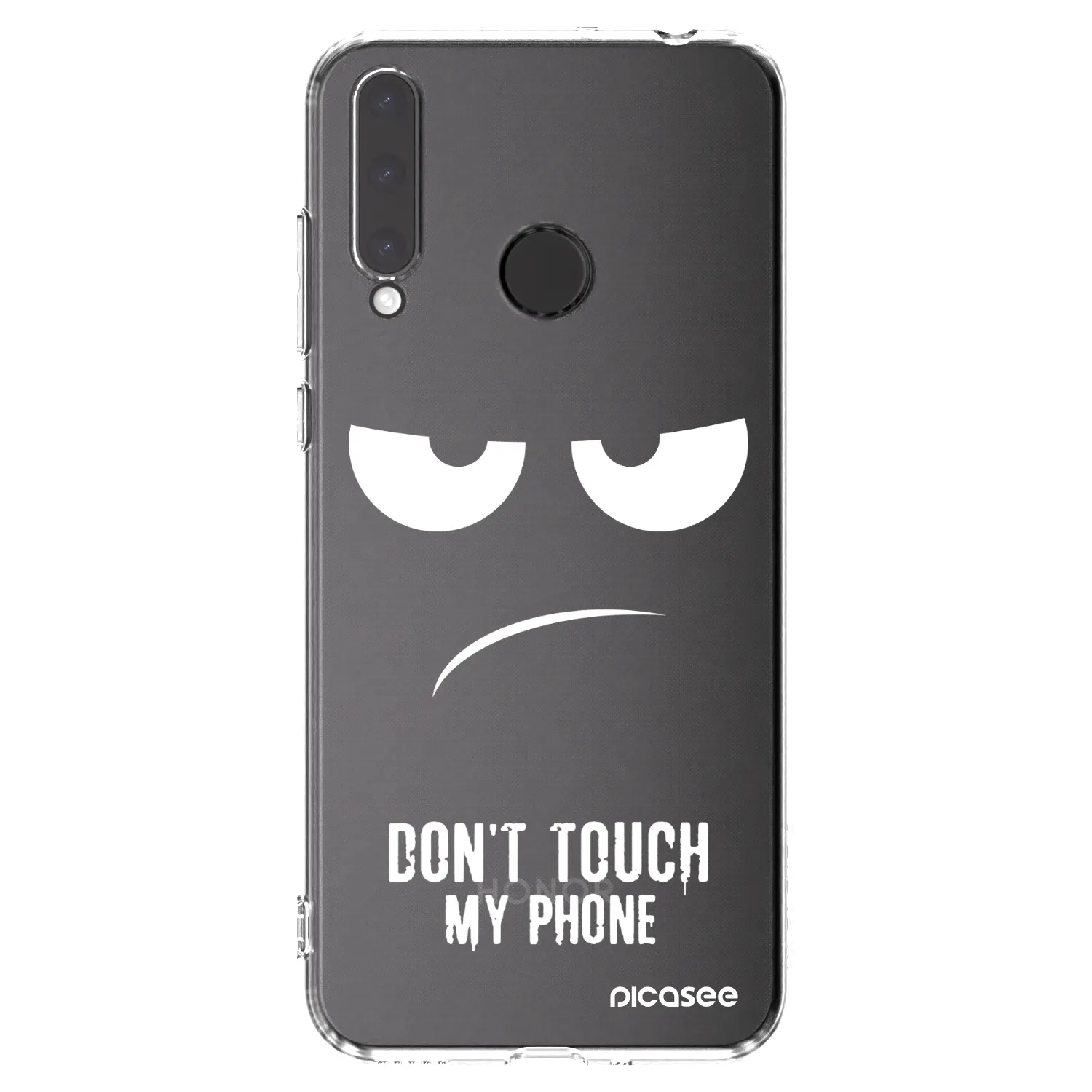 Picasee Honor 20 Lite Hülle - Transparentes Silikon - Don't Touch My Phone