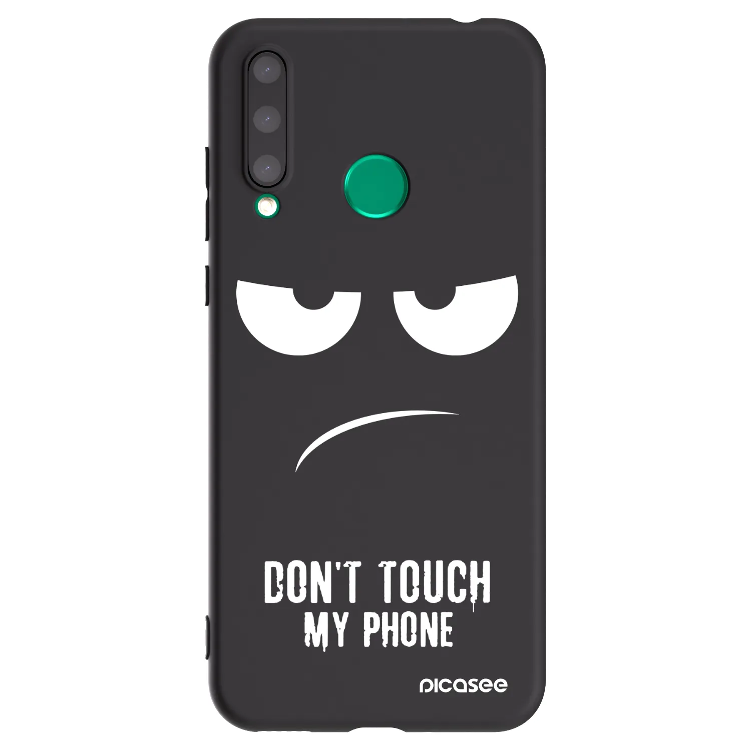 Picasee Honor 20 Lite Hülle - Schwarzes Silikon - Don't Touch My Phone