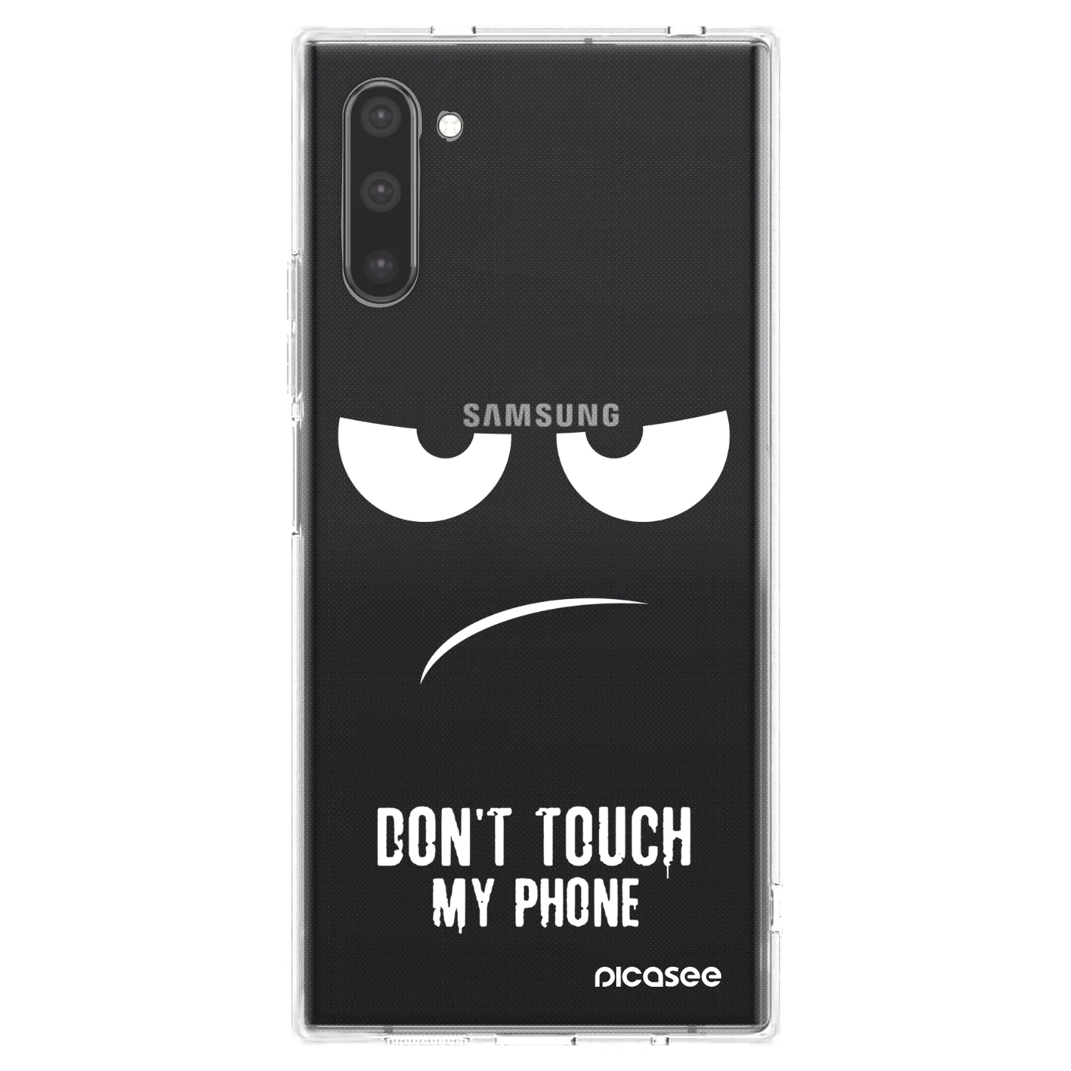 Picasee Samsung Galaxy Note 10 N970F Hülle - Transparentes Silikon - Don't Touch My Phone
