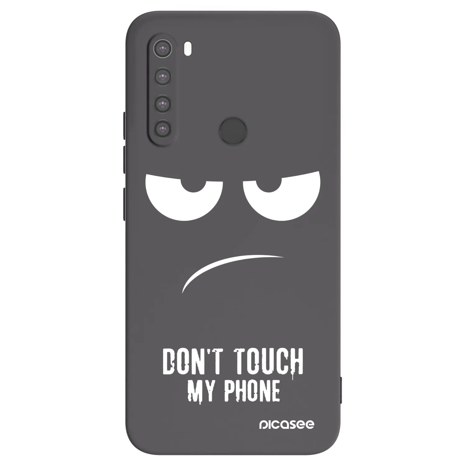 Picasee Xiaomi Redmi Note 8 Hülle - Schwarzes Silikon - Don't Touch My Phone
