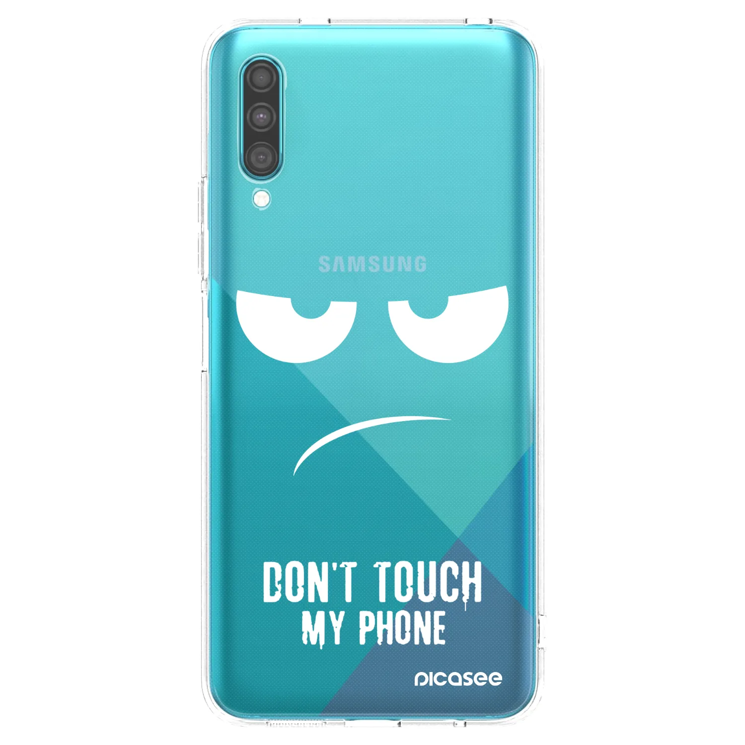 Picasee Samsung Galaxy A30s A307F Hülle - Transparentes Silikon - Don't Touch My Phone