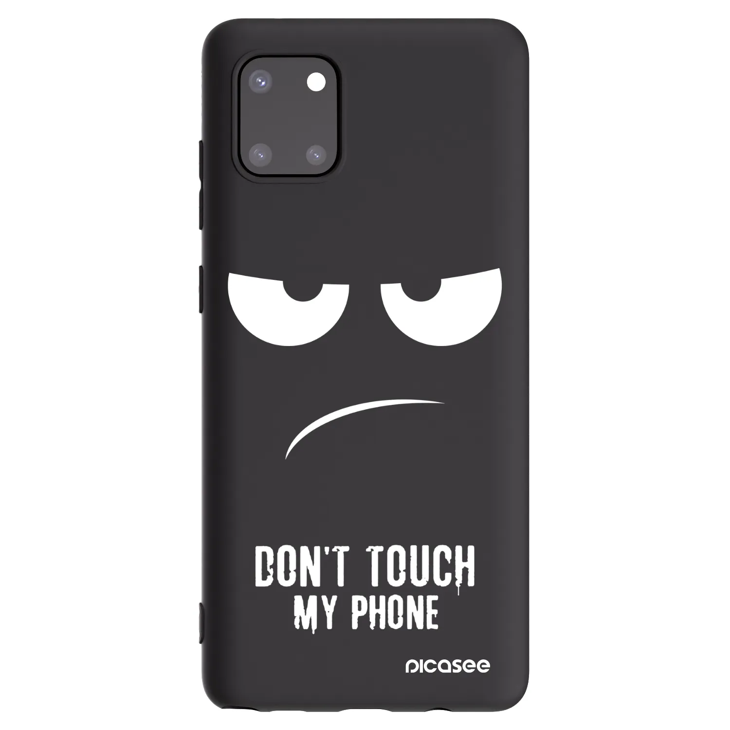 Picasee Samsung Galaxy Note 10 Lite N770F Hülle - Schwarzes Silikon - Don't Touch My Phone