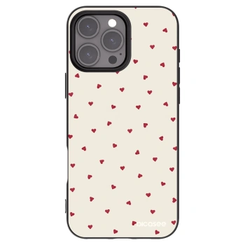 Picasee Apple iPhone 16 Pro Max Hülle - Schwarzes Silikon - Little Love