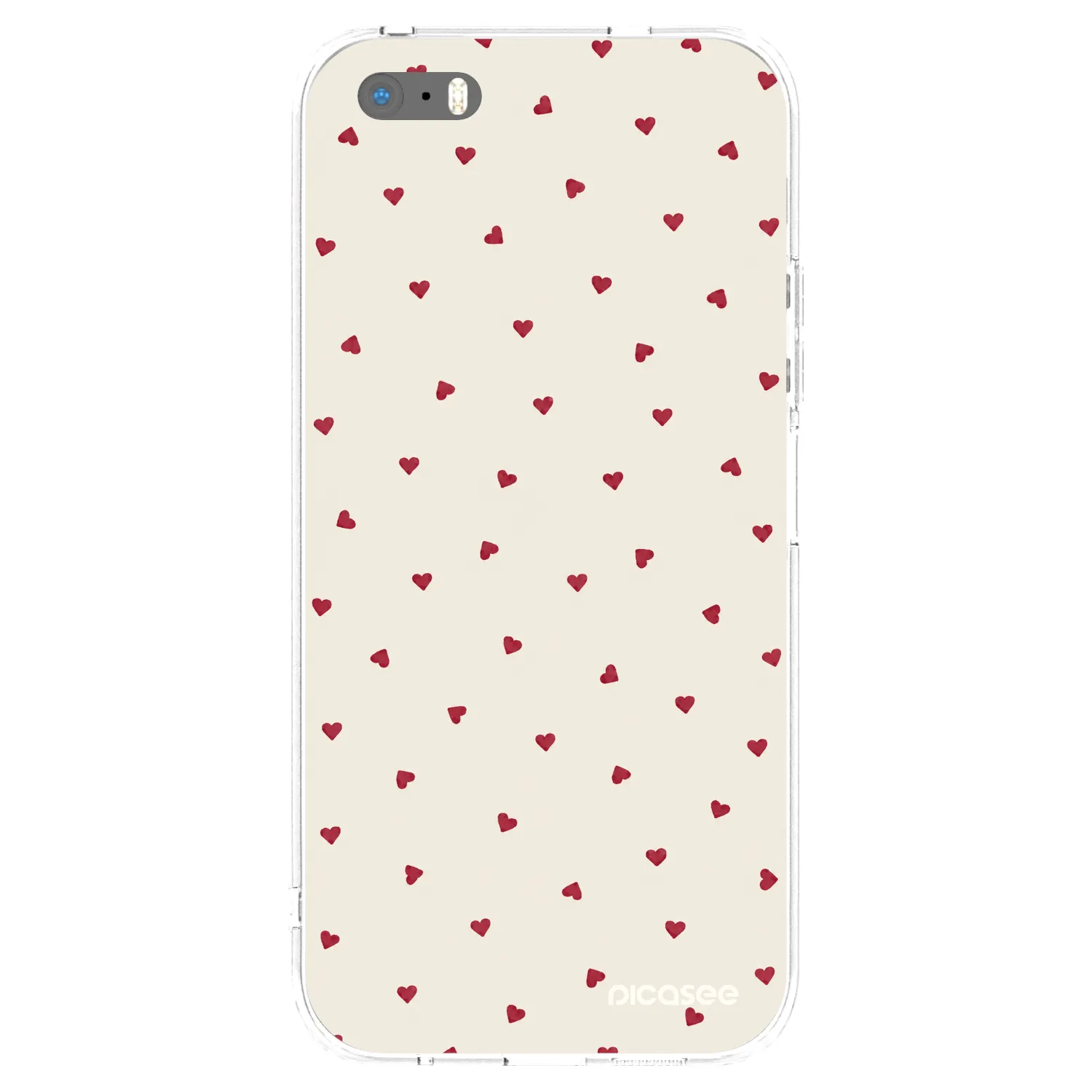 Picasee Apple iPhone 5/5S/SE Hülle - Transparentes Silikon - Little Love
