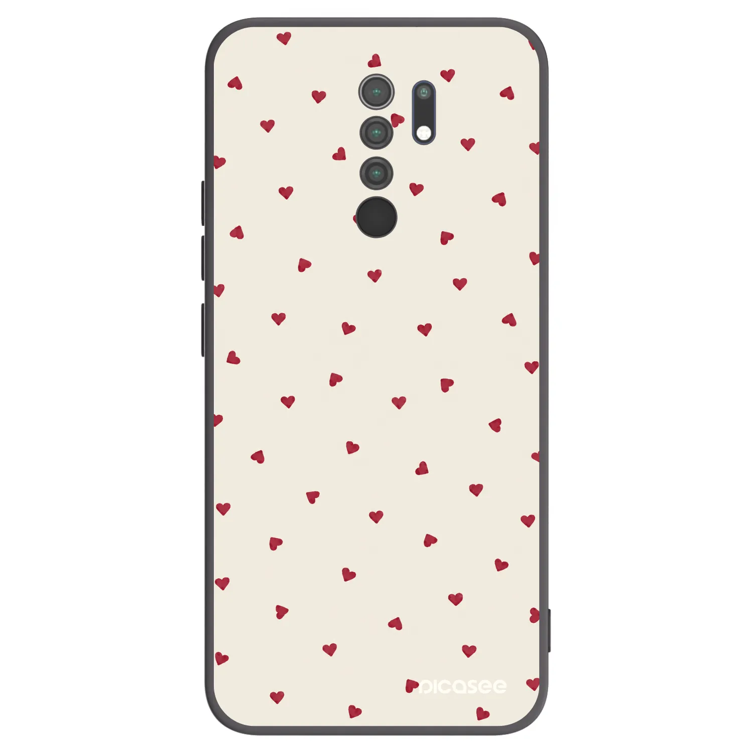 Picasee Xiaomi Redmi 9 Hülle - Schwarzes Silikon - Little Love