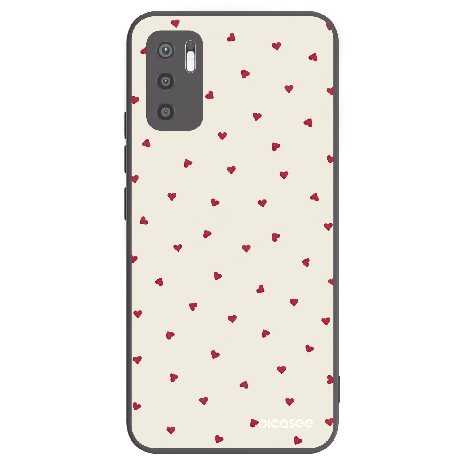 Picasee Xiaomi Redmi Note 10 5G Hülle - Schwarzes Silikon - Little Love